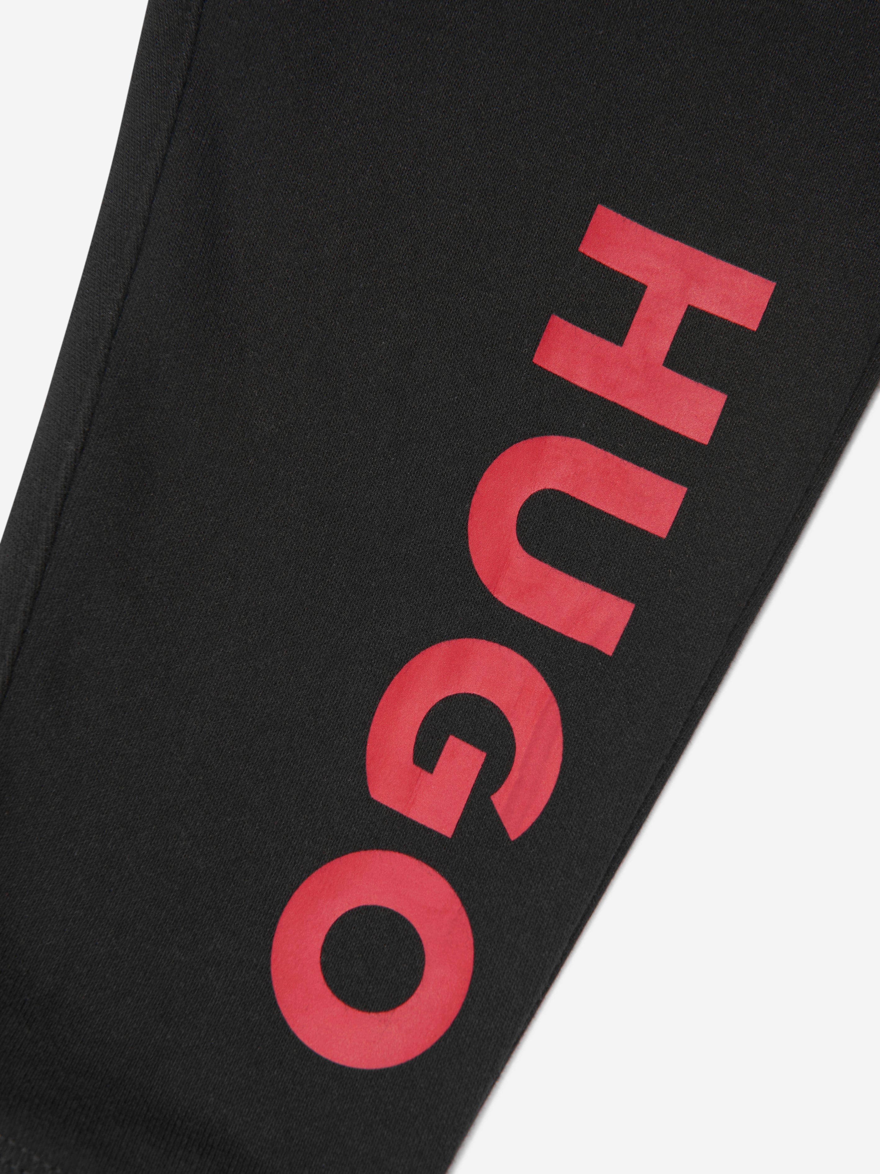 Hugo Boys Logo Joggers in Black