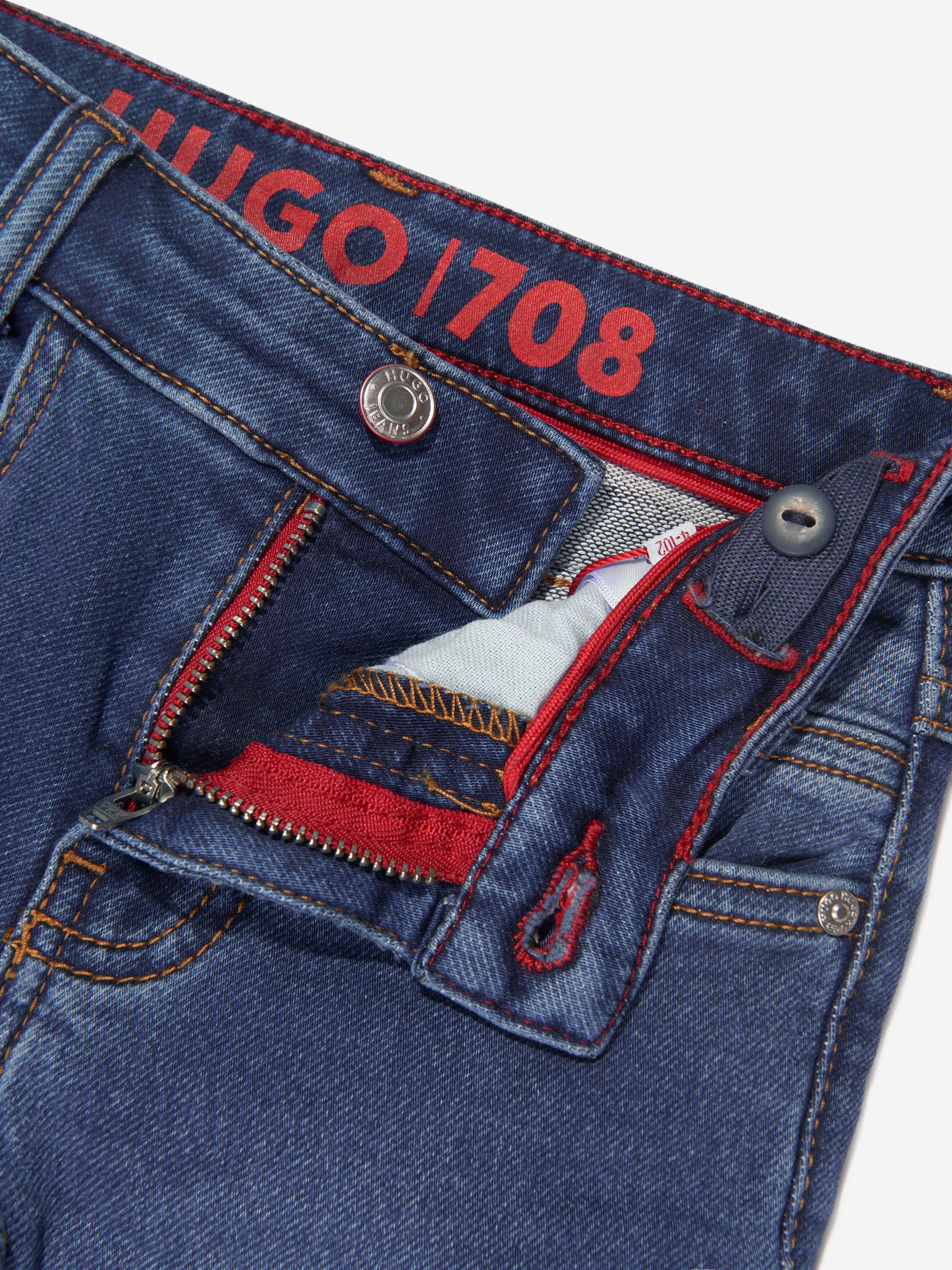 Hugo Boys Slim Fit Jeans in Blue