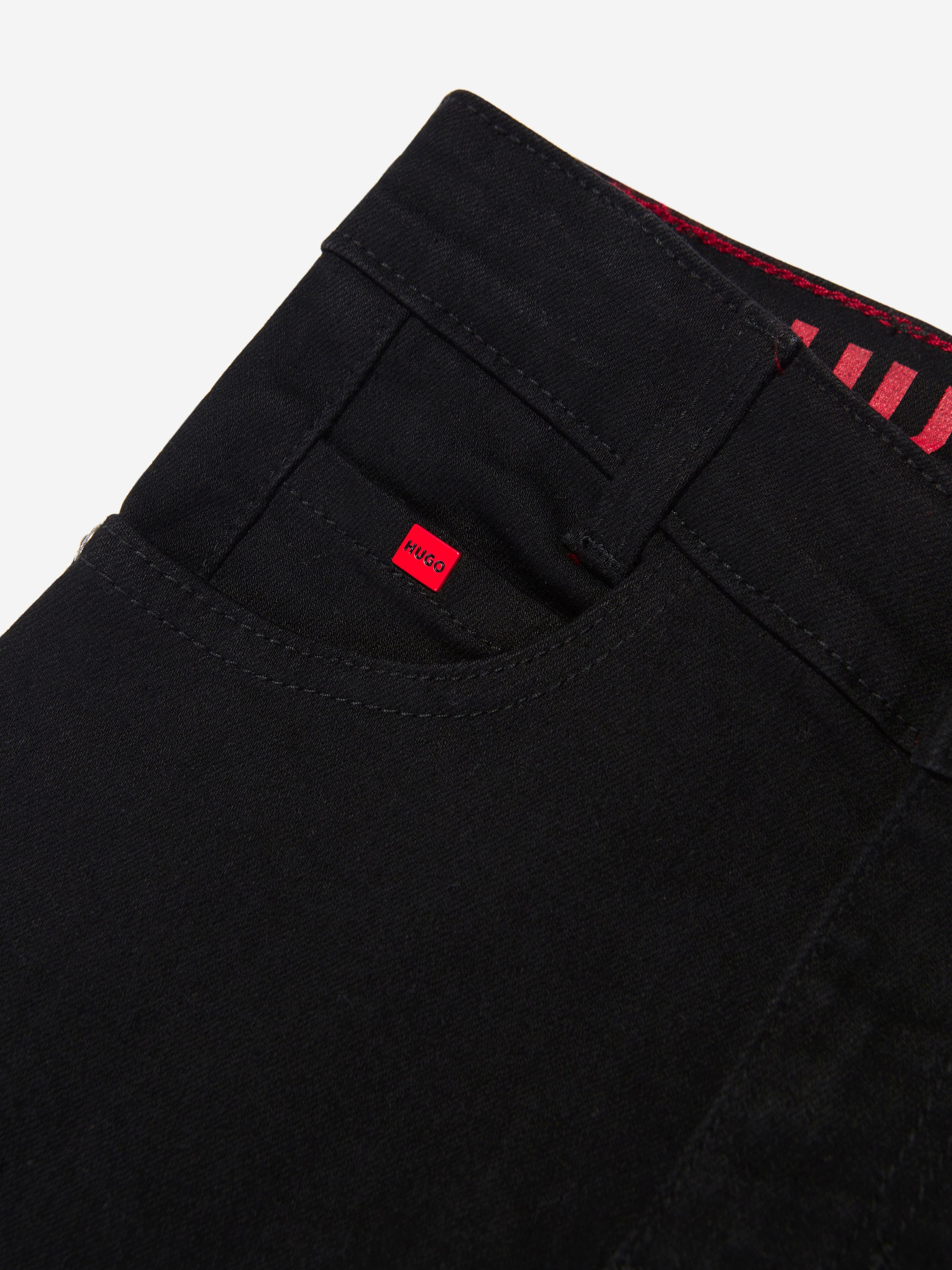 Hugo Boys Slim Fit Jeans in Black