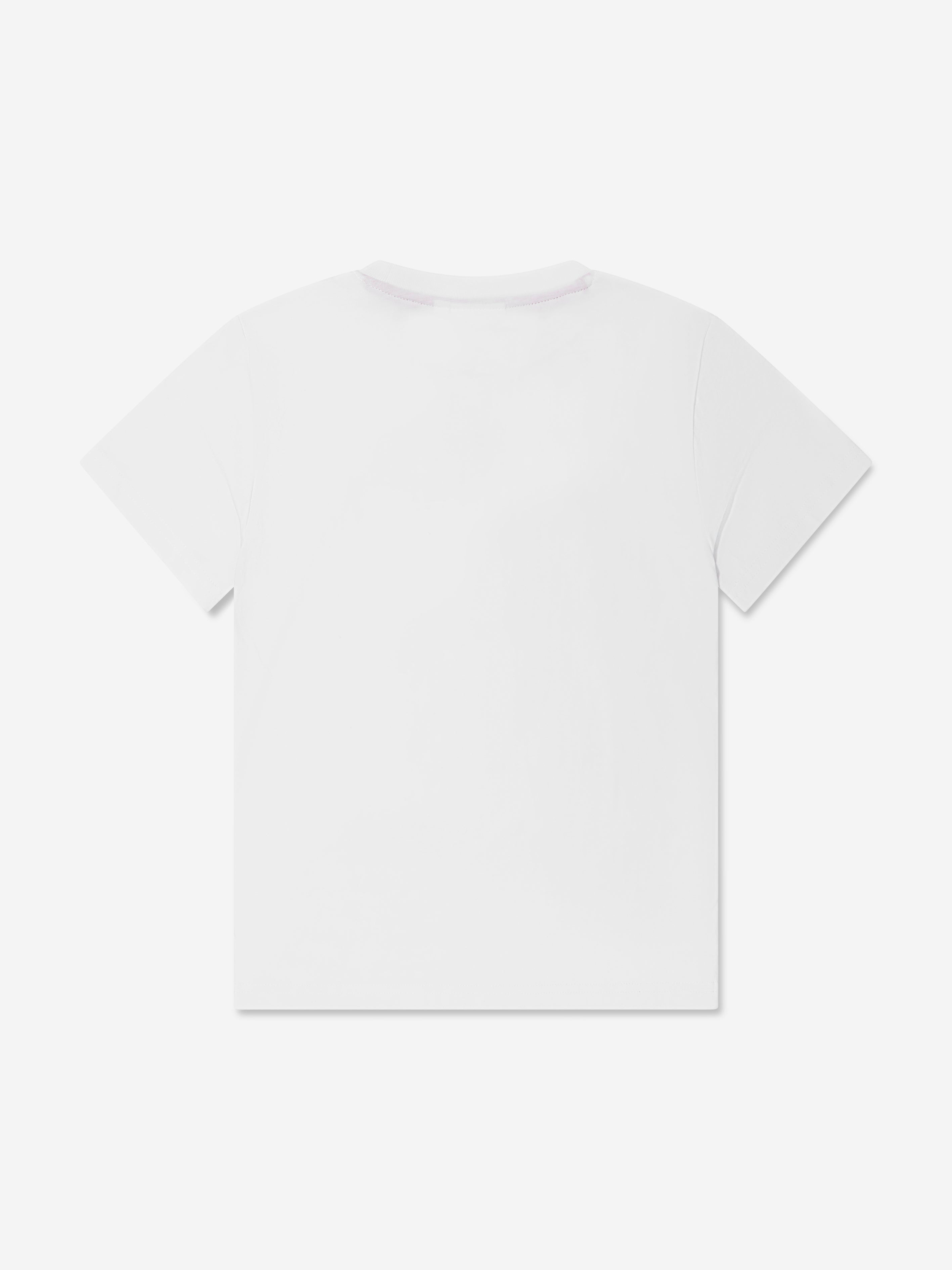 Hugo Boys Square Logo T-Shirt in White