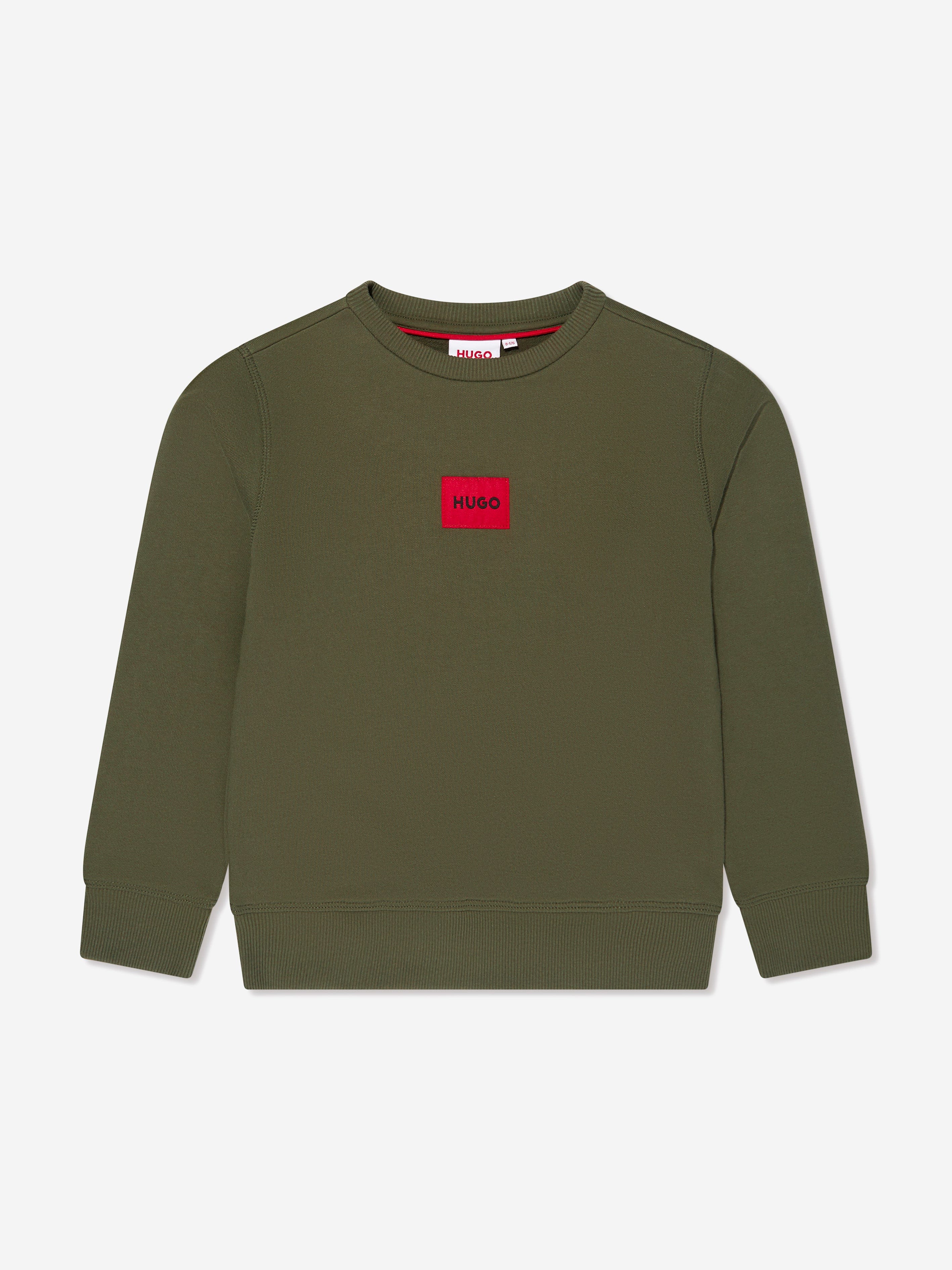 Hugo Boys Logo Sweatshirt in Green