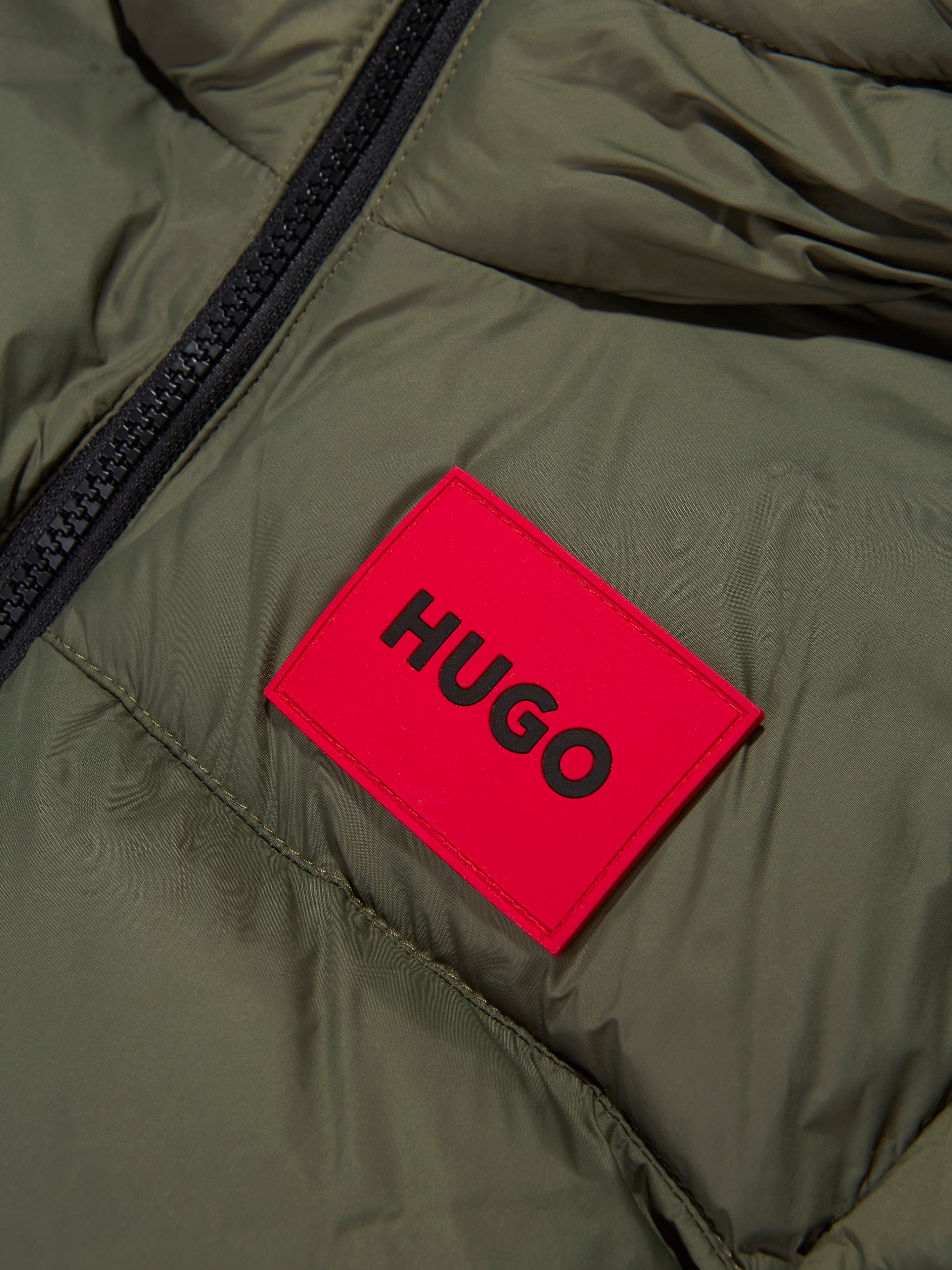 Hugo Boys Puffer Jacket in Green