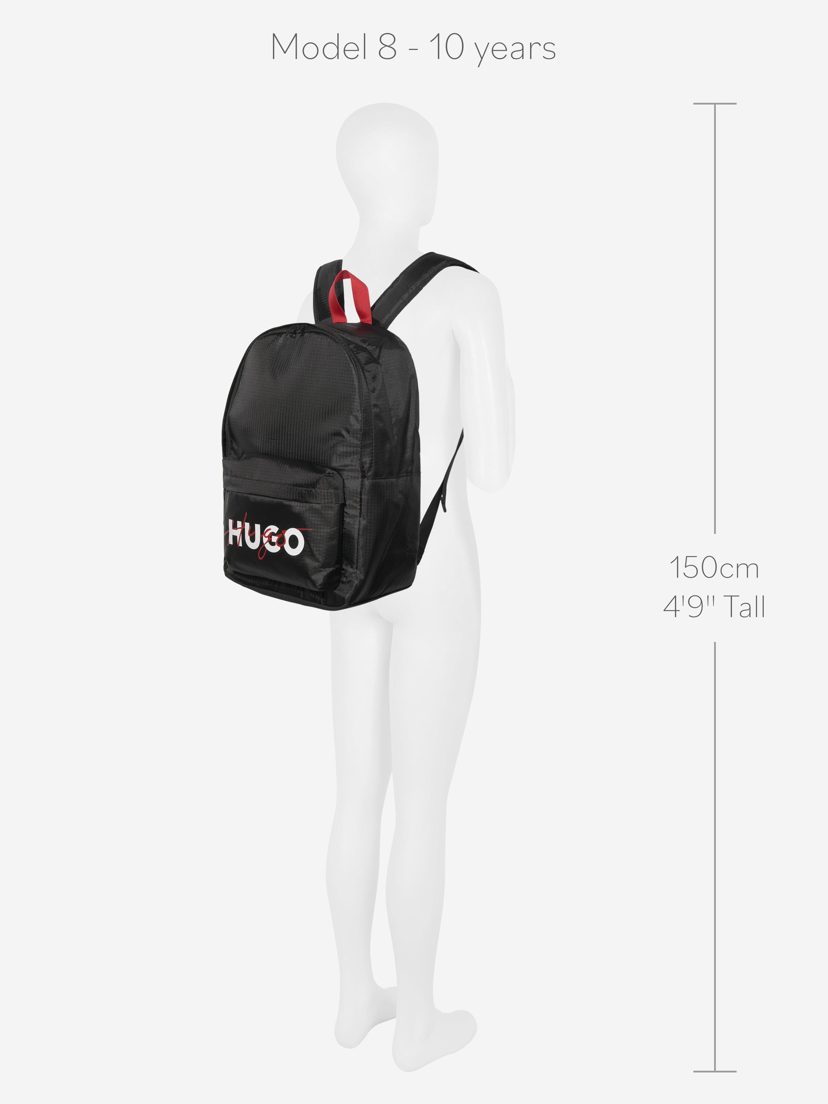 Hugo Kids Logo Backpack in Black