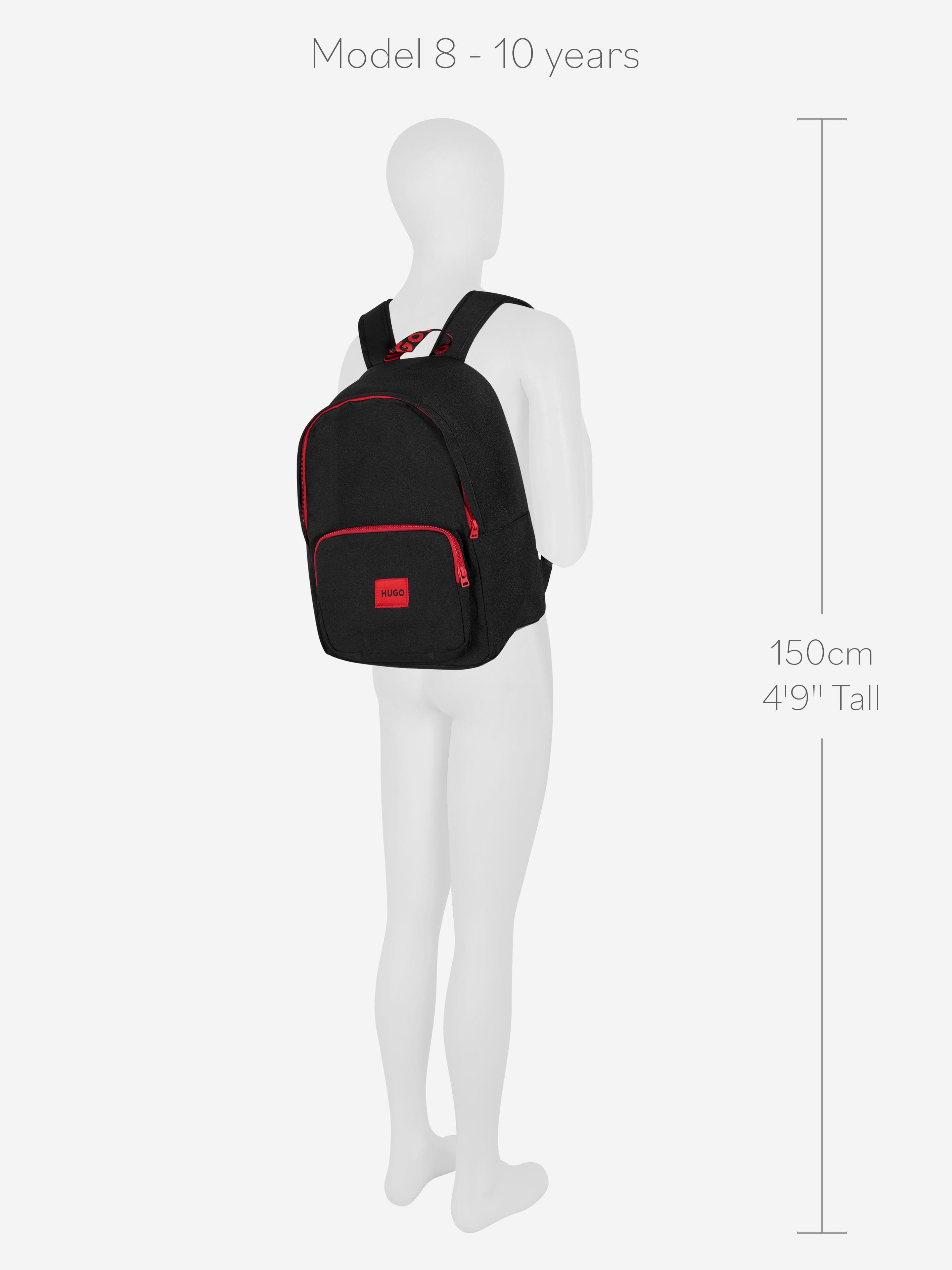 Hugo Kids Logo Backpack in Black