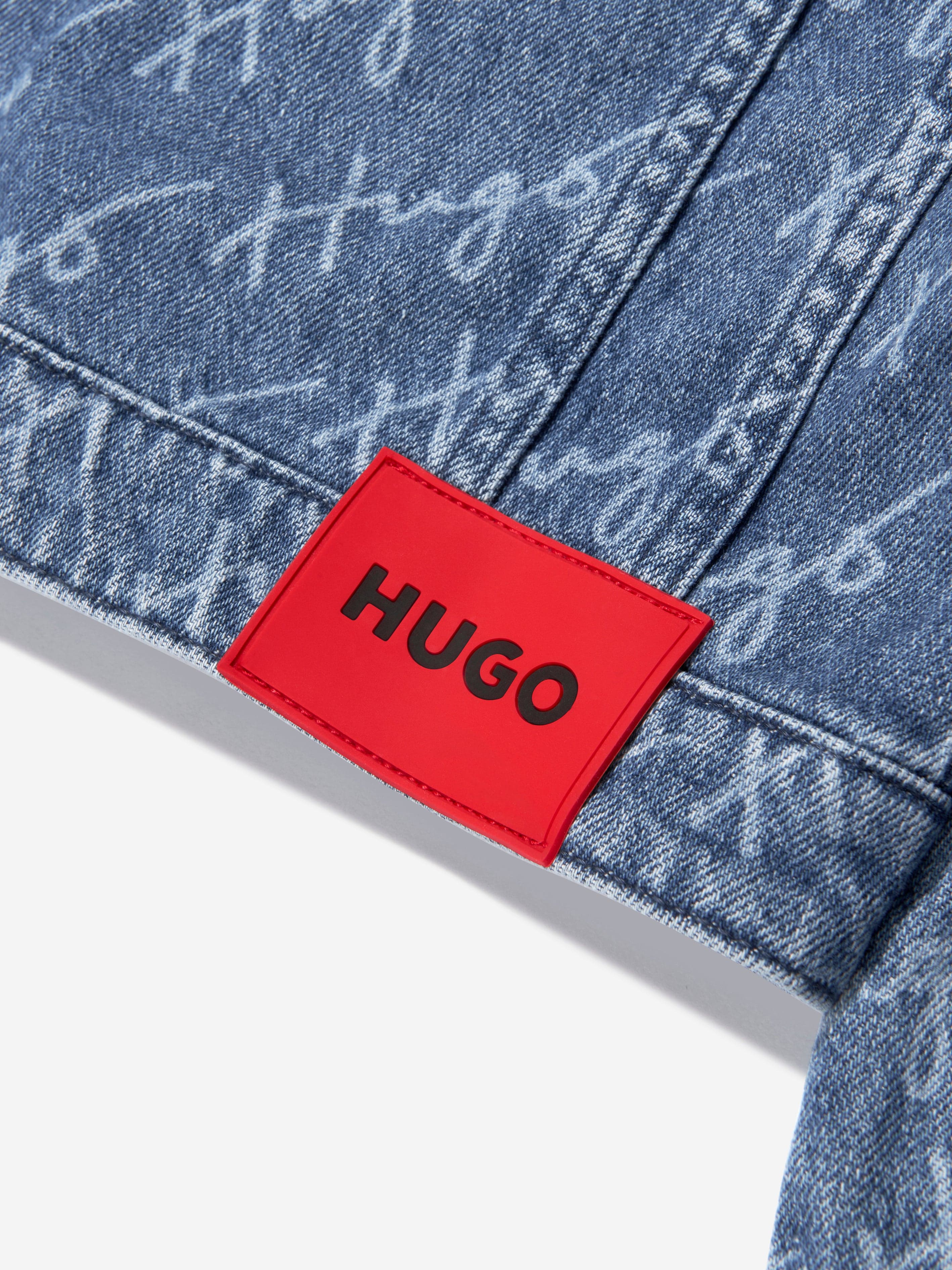 Hugo Girls Denim Jacket in Blue