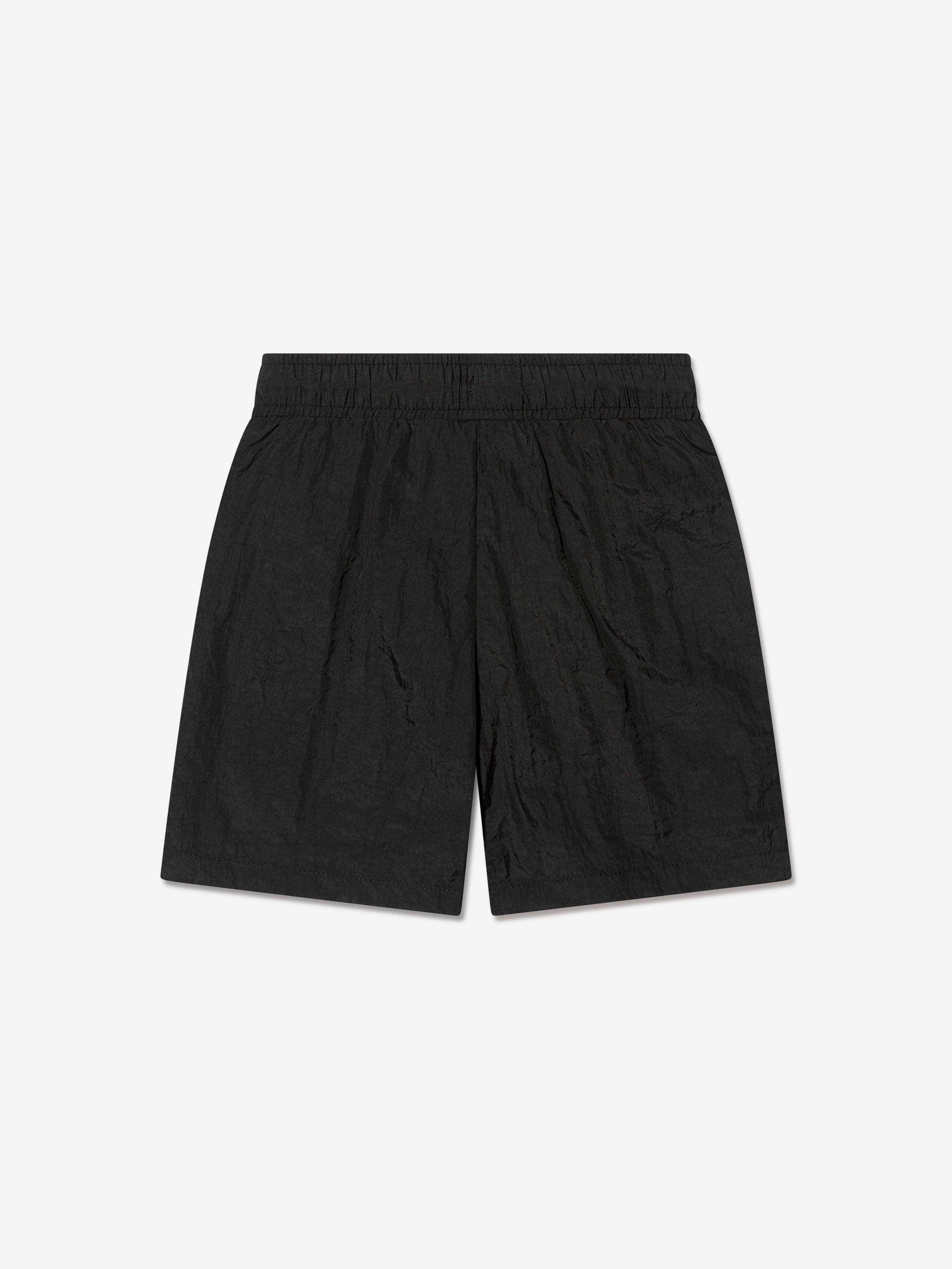 Hugo Boys Logo Swim Shorts in Black