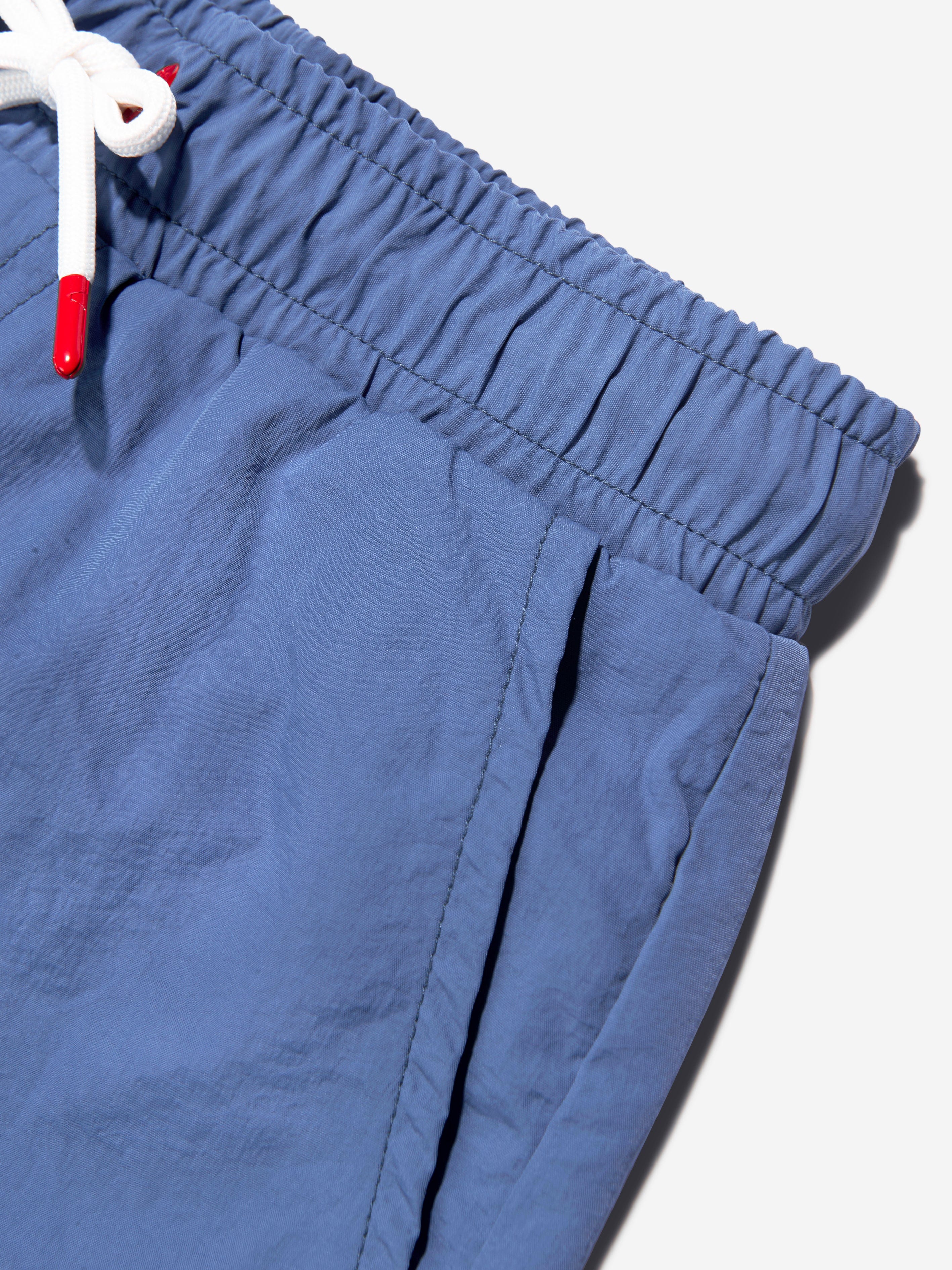 Hugo Boys Logo Swim Shorts in Blue