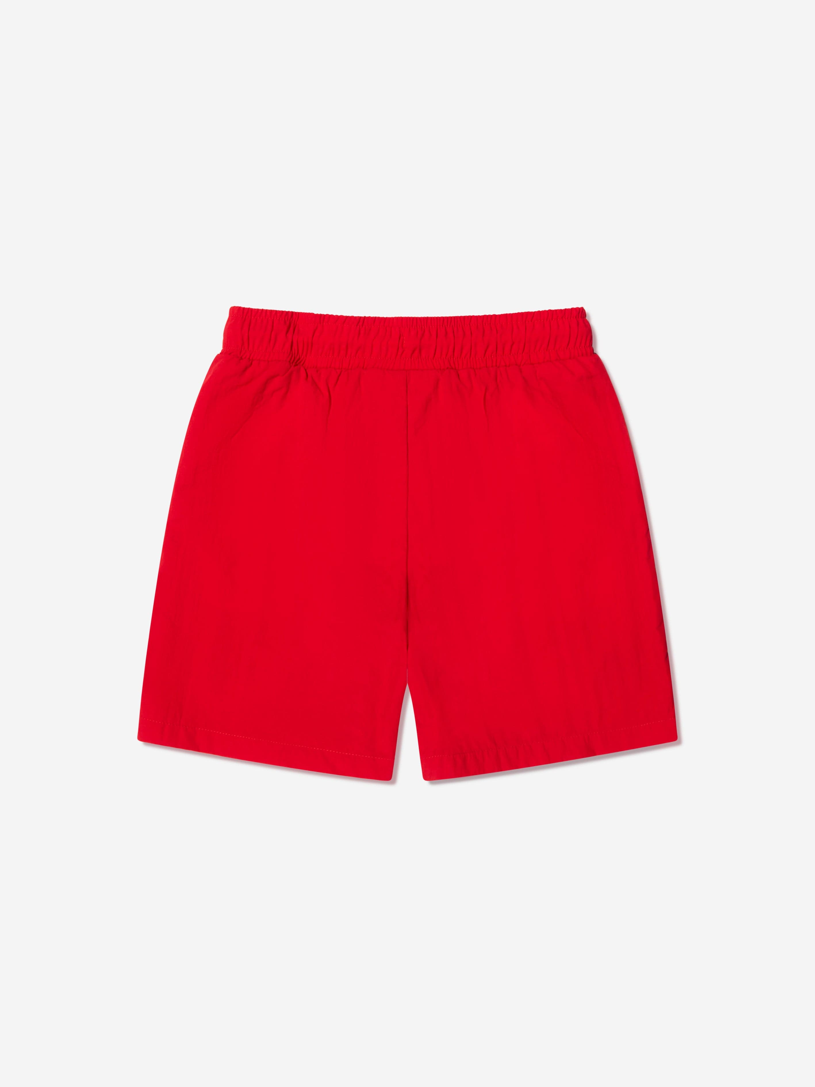 Hugo Boys Logo Swim Shorts in Red