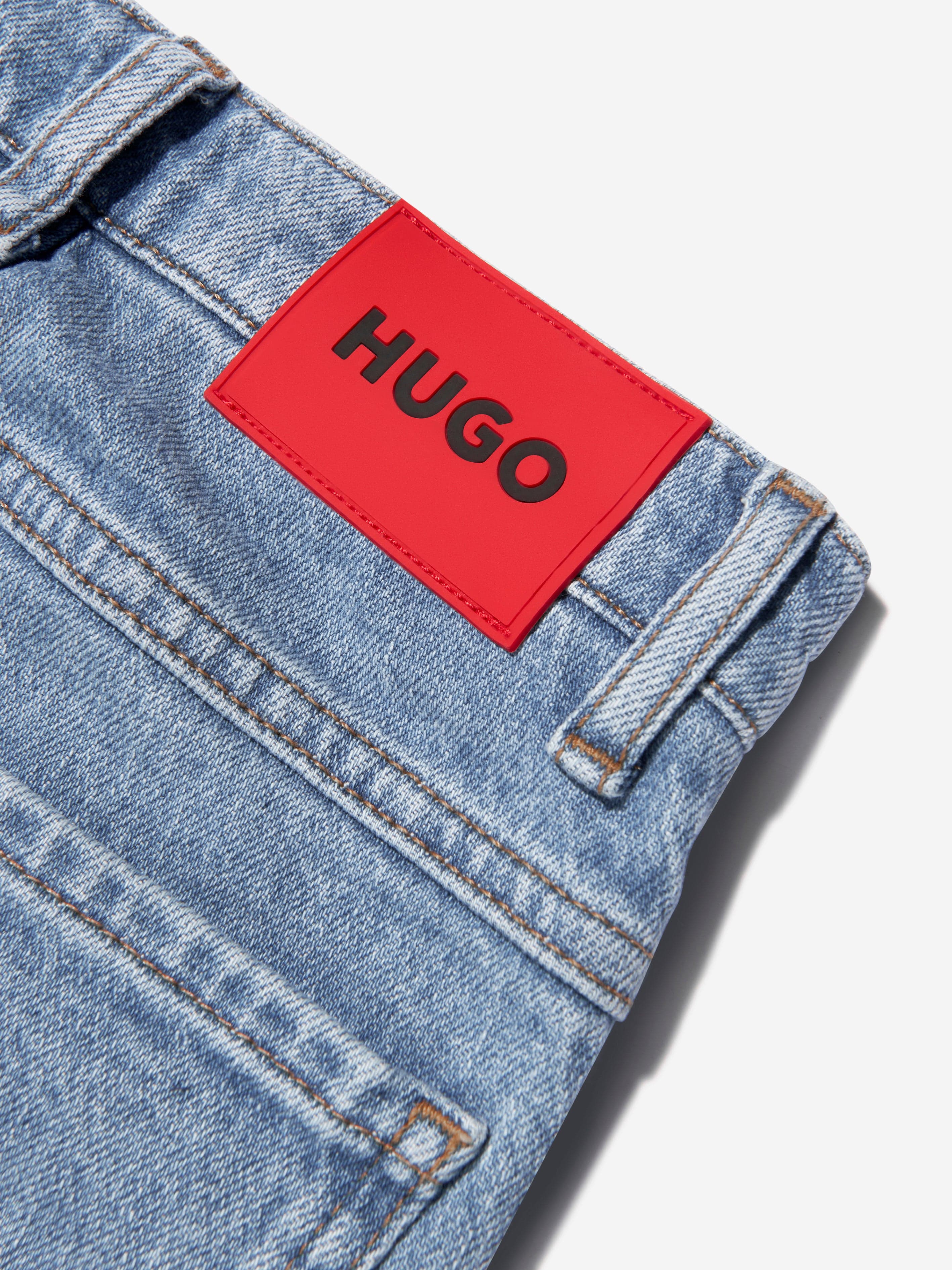 Hugo Boys Regular Fit Denim Jeans in Blue