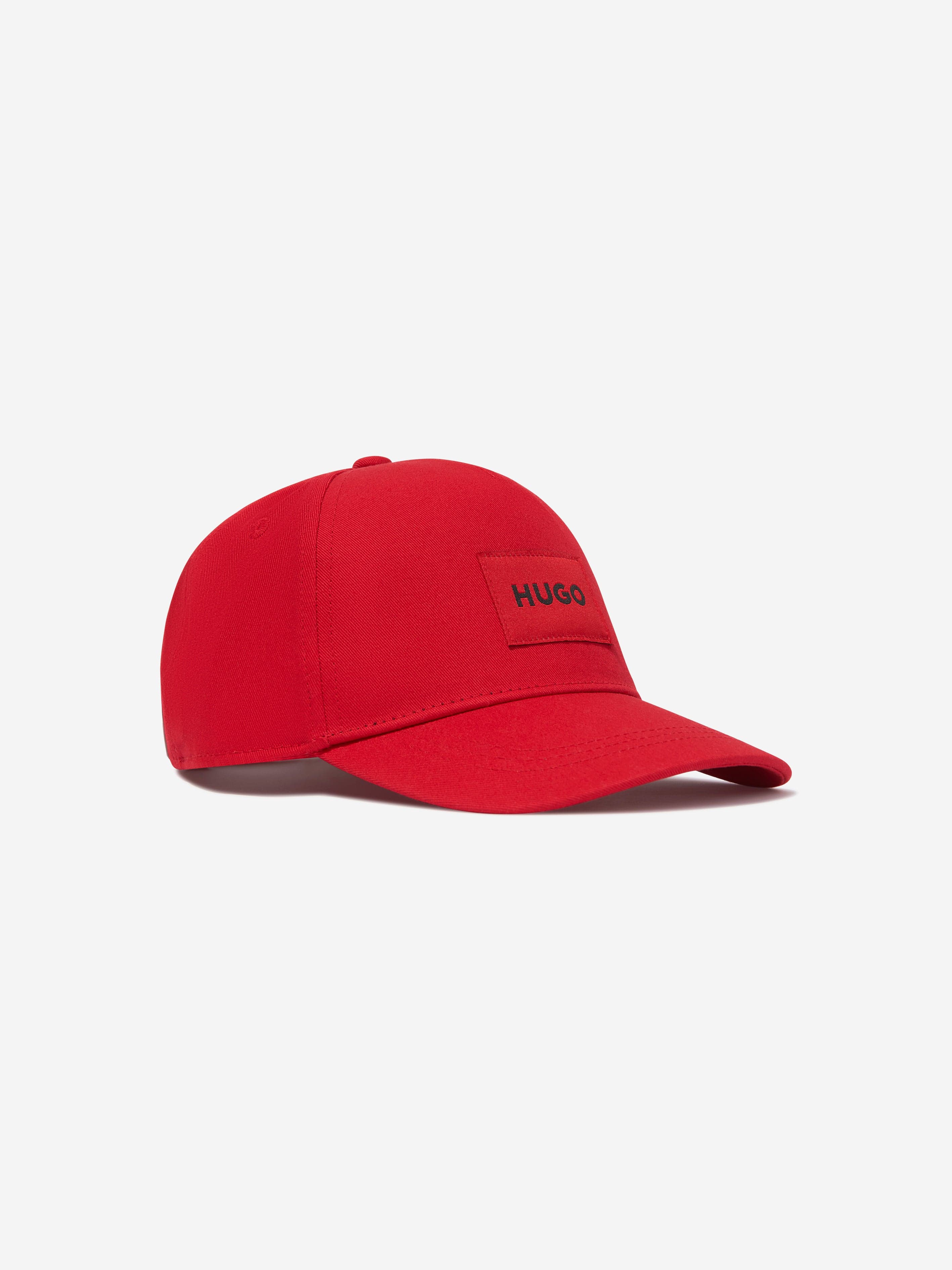 Hugo Kids Logo Cap in Red