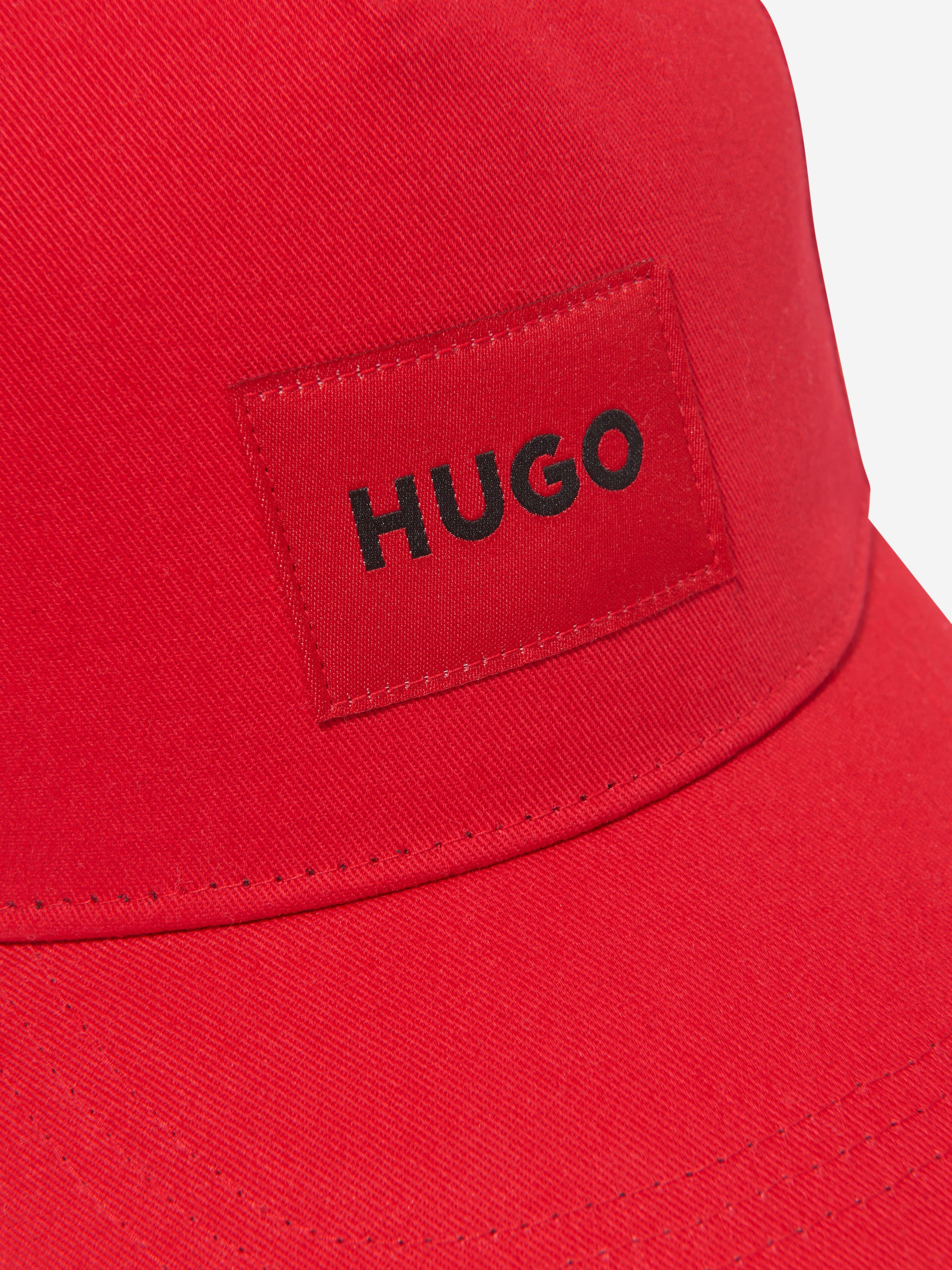 Hugo Kids Logo Cap in Red