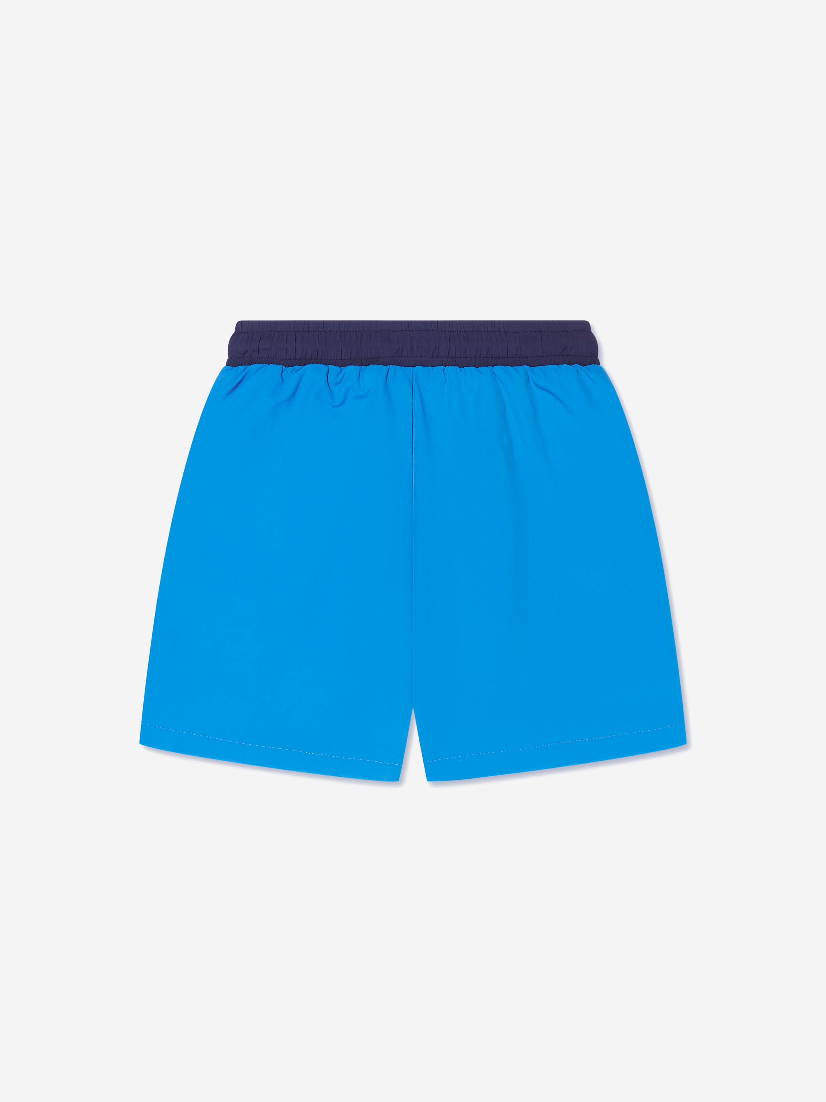 Hugo Boys Logo Print Swim Shorts in Blue