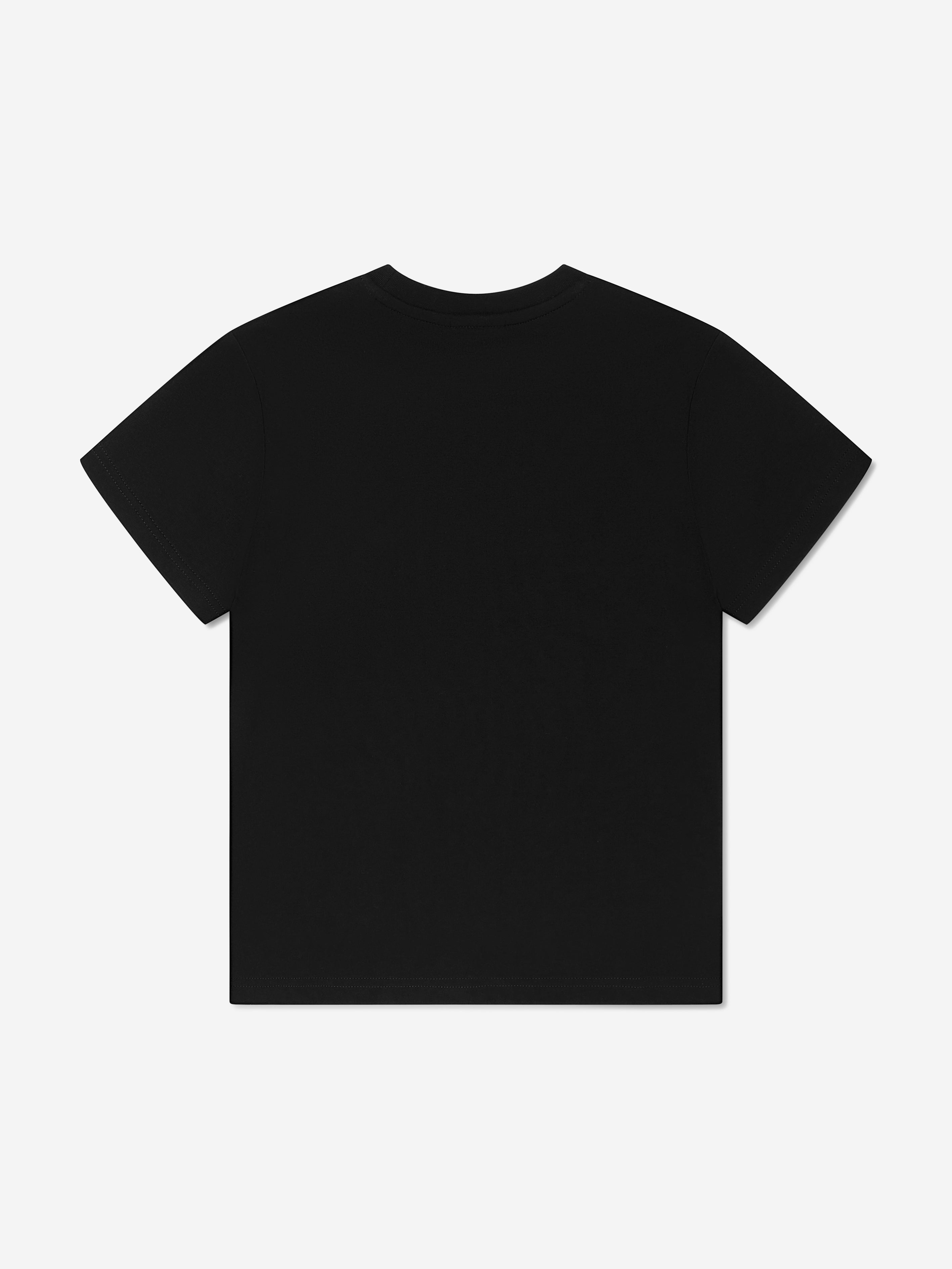 Hugo Boys Logo Print T-Shirt in Black