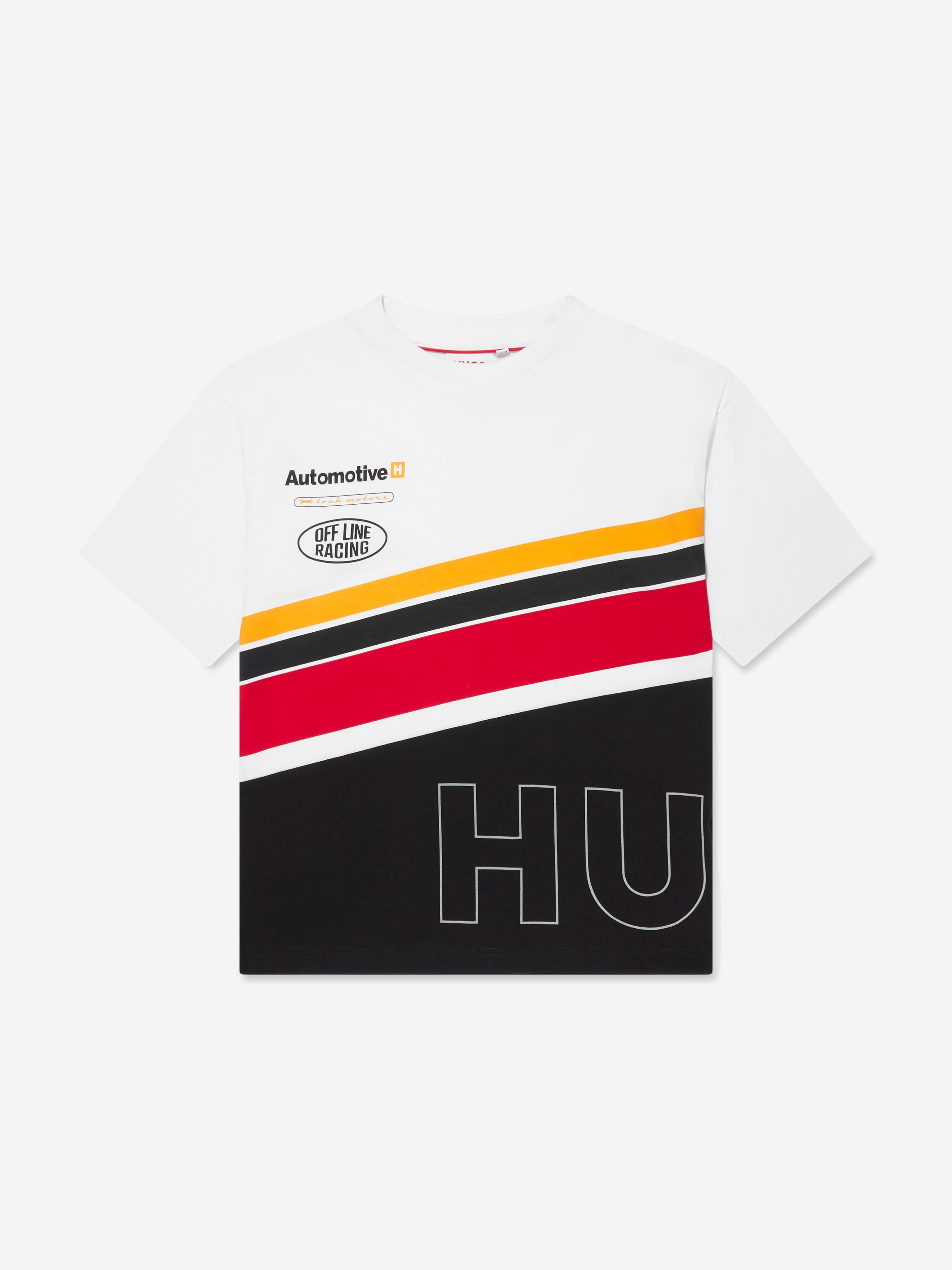 Hugo Boys Racing T-Shirt in White