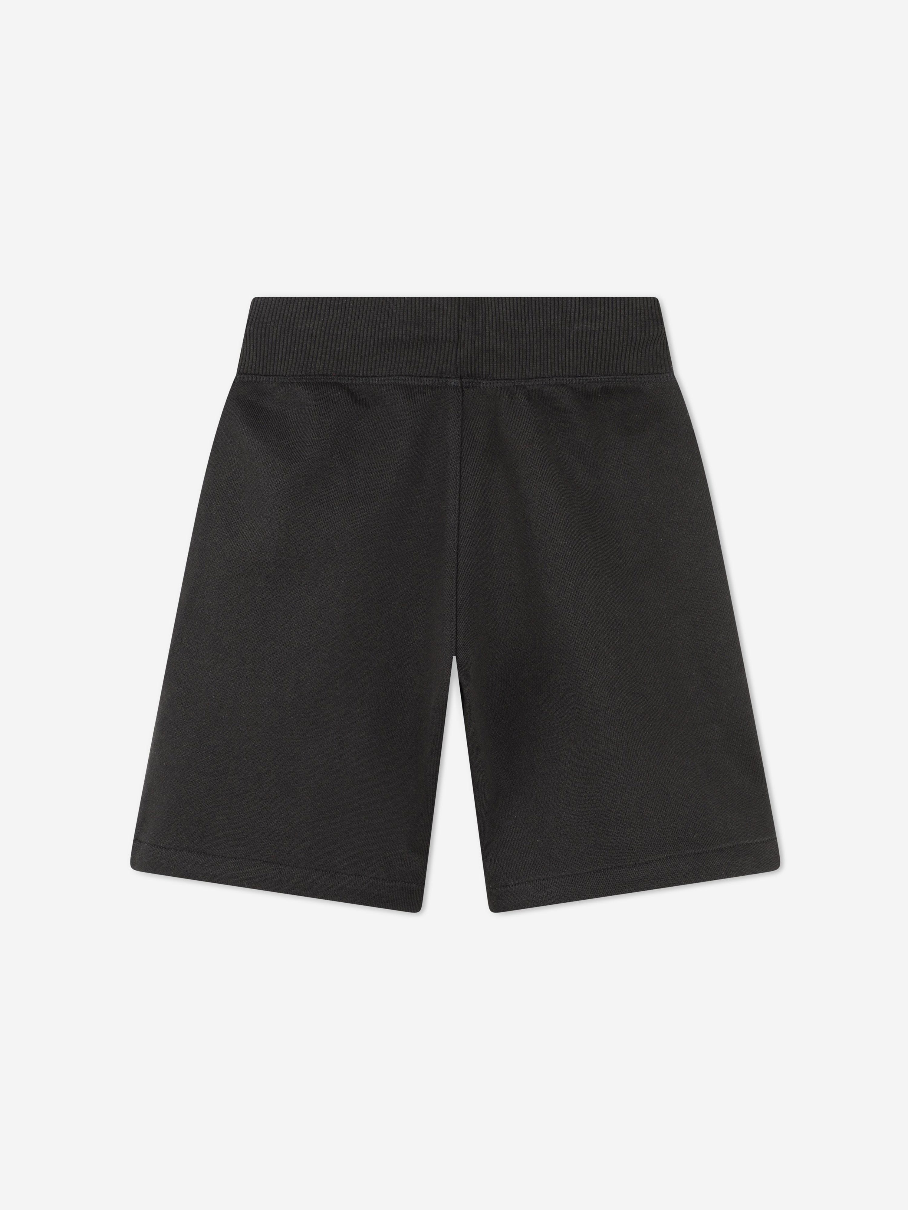 Hugo Boys Logo Print Shorts in Black