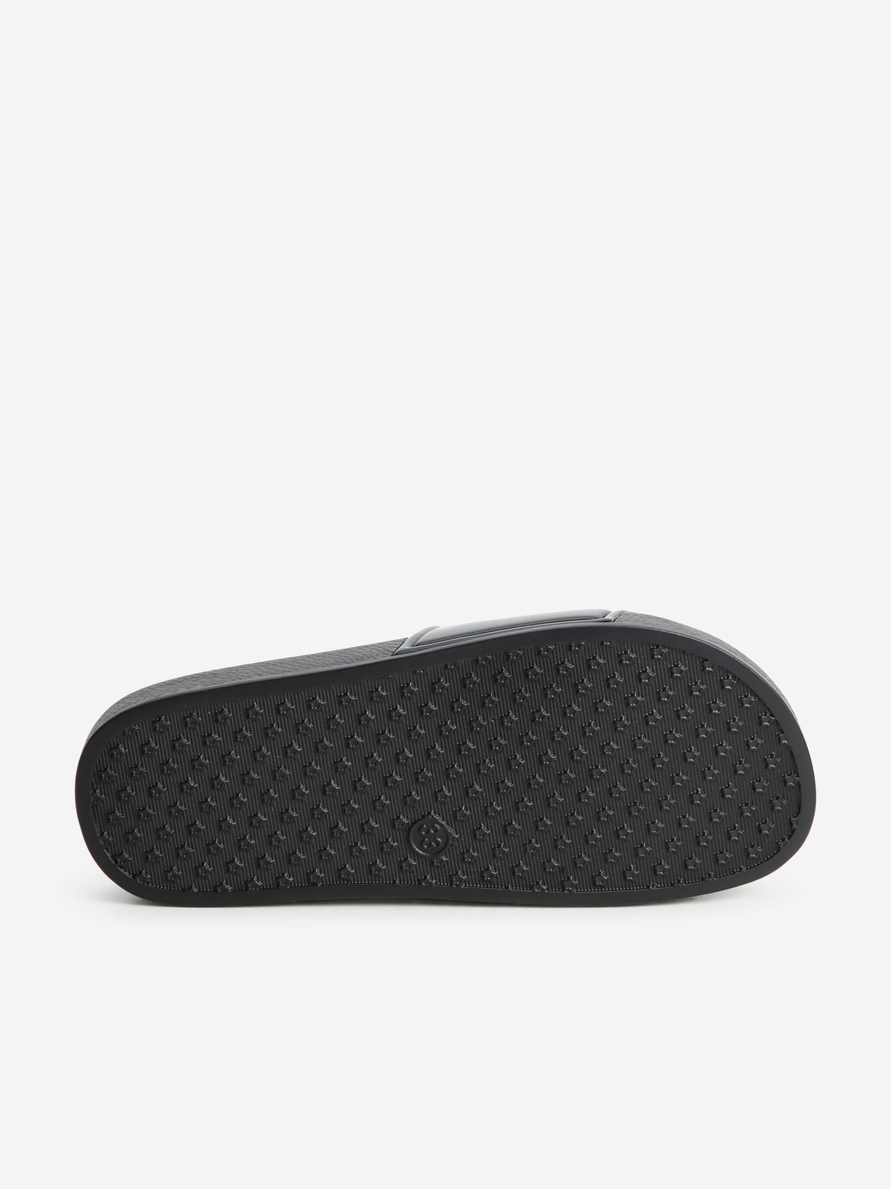 Hugo Boys Logo Sliders in Black