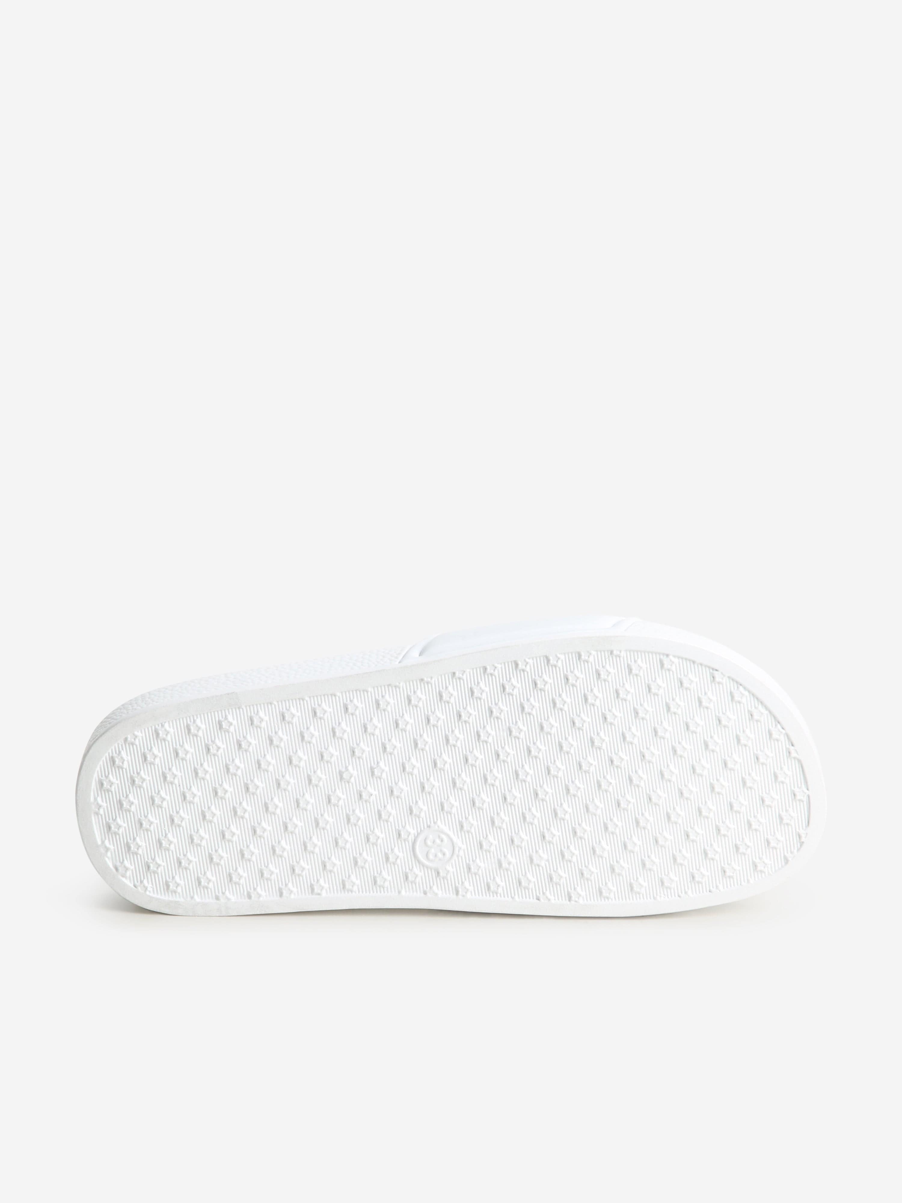 Hugo Boys Logo Sliders in White