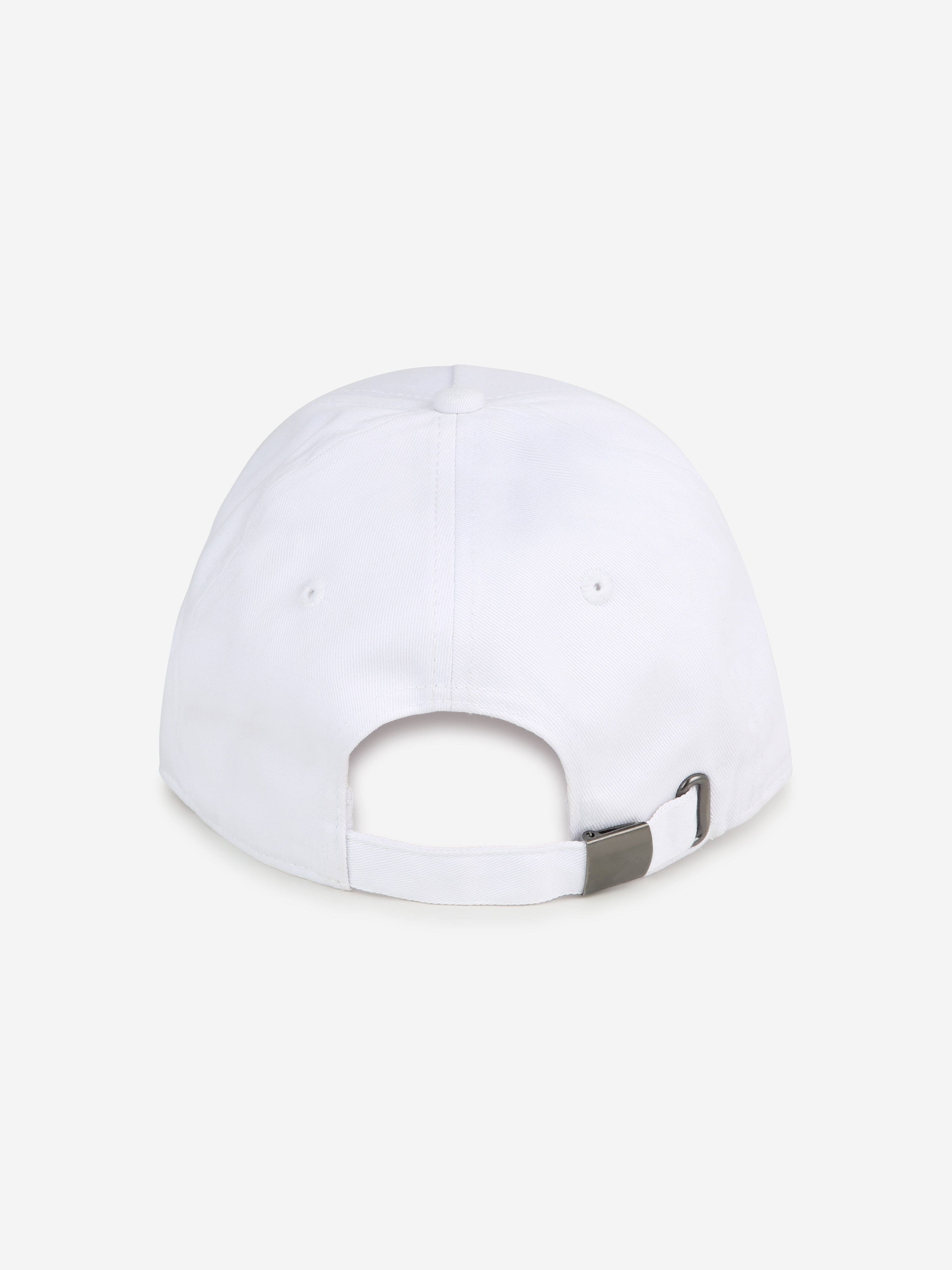 Hugo Kids Logo Print Cap in White