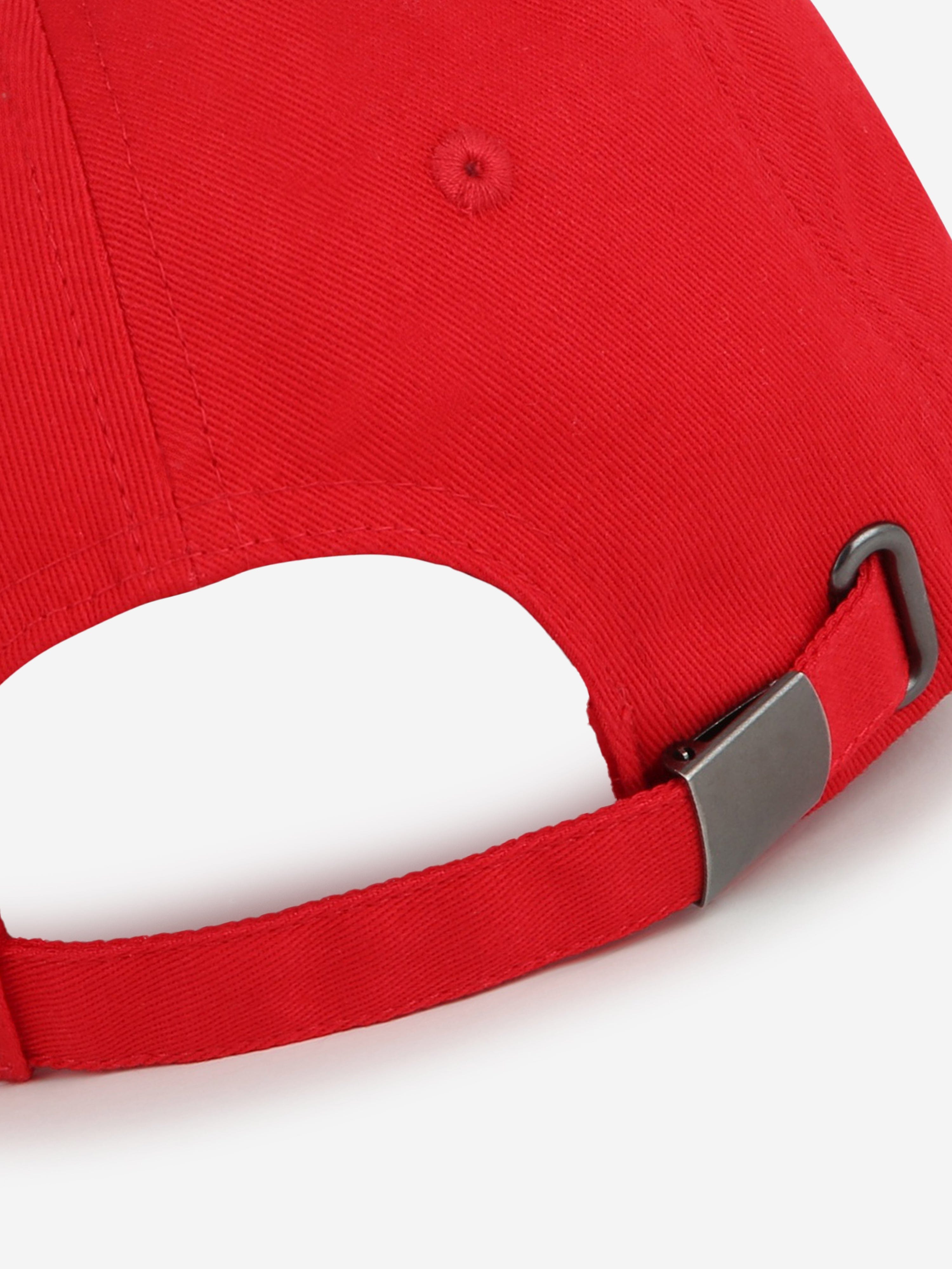 Hugo Kids Logo Print Cap in Red