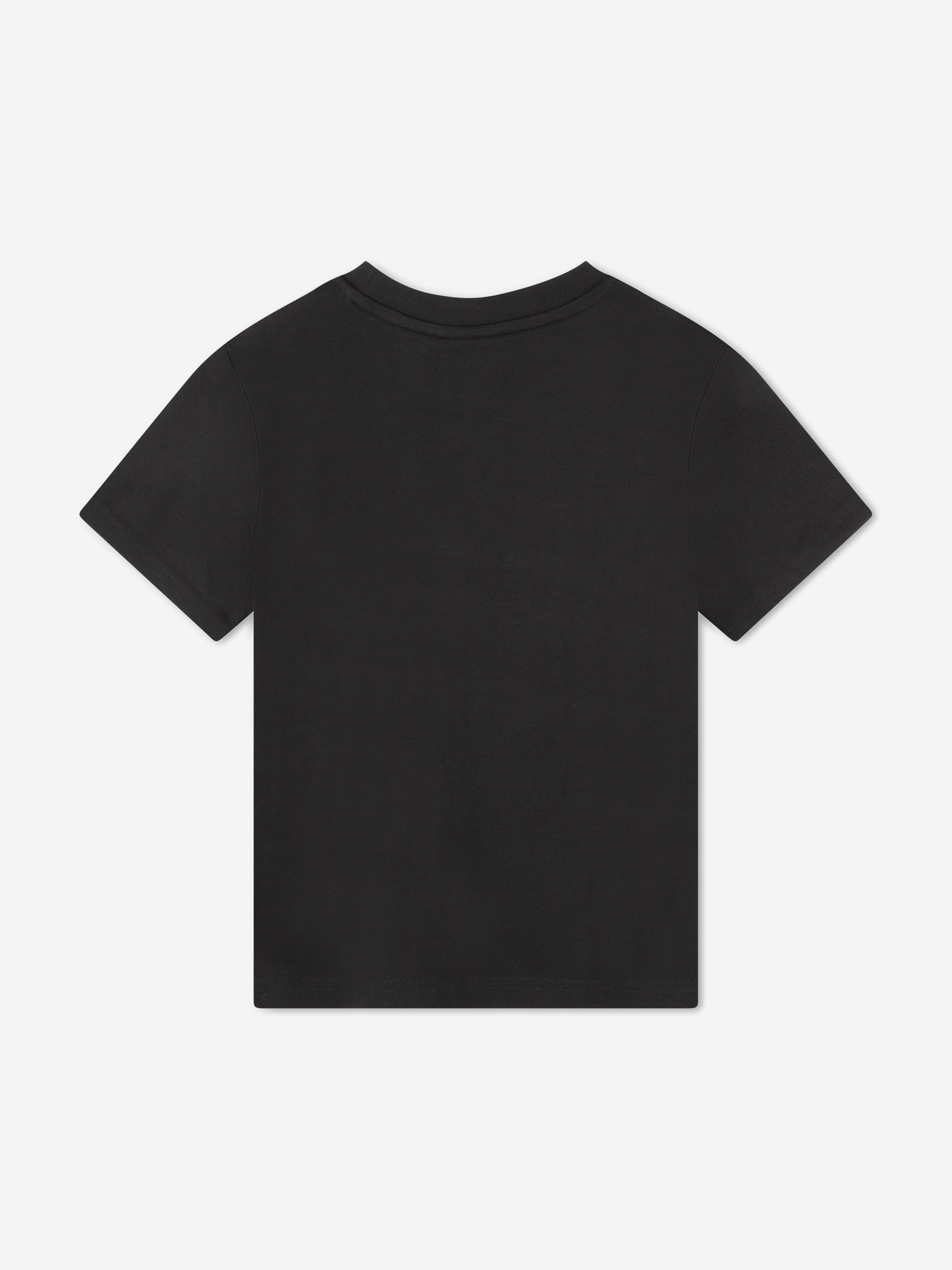 Hugo Boys Logo Print T-Shirt in Black