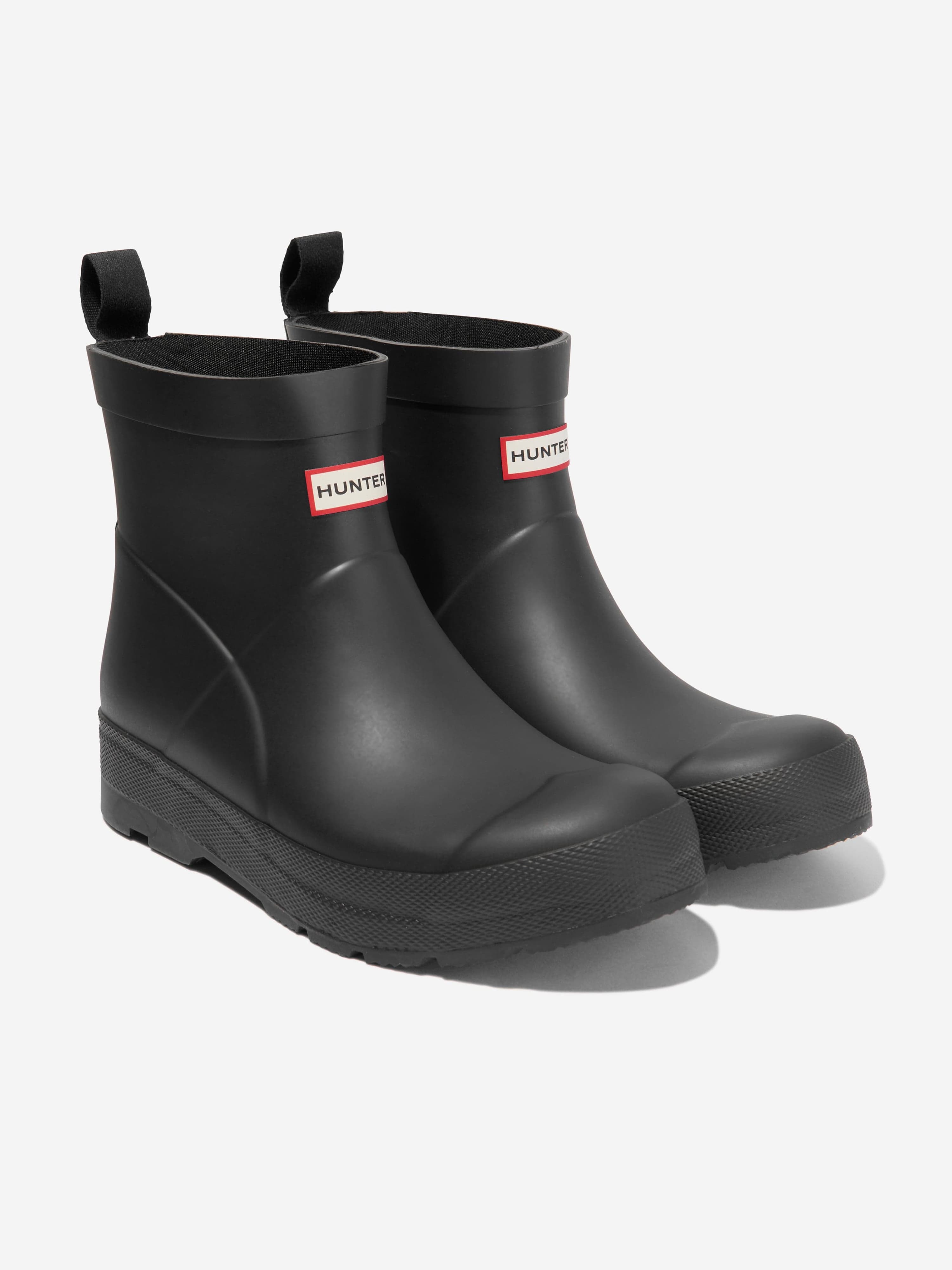 Hunter Kids Play Wellington Boots in Black
