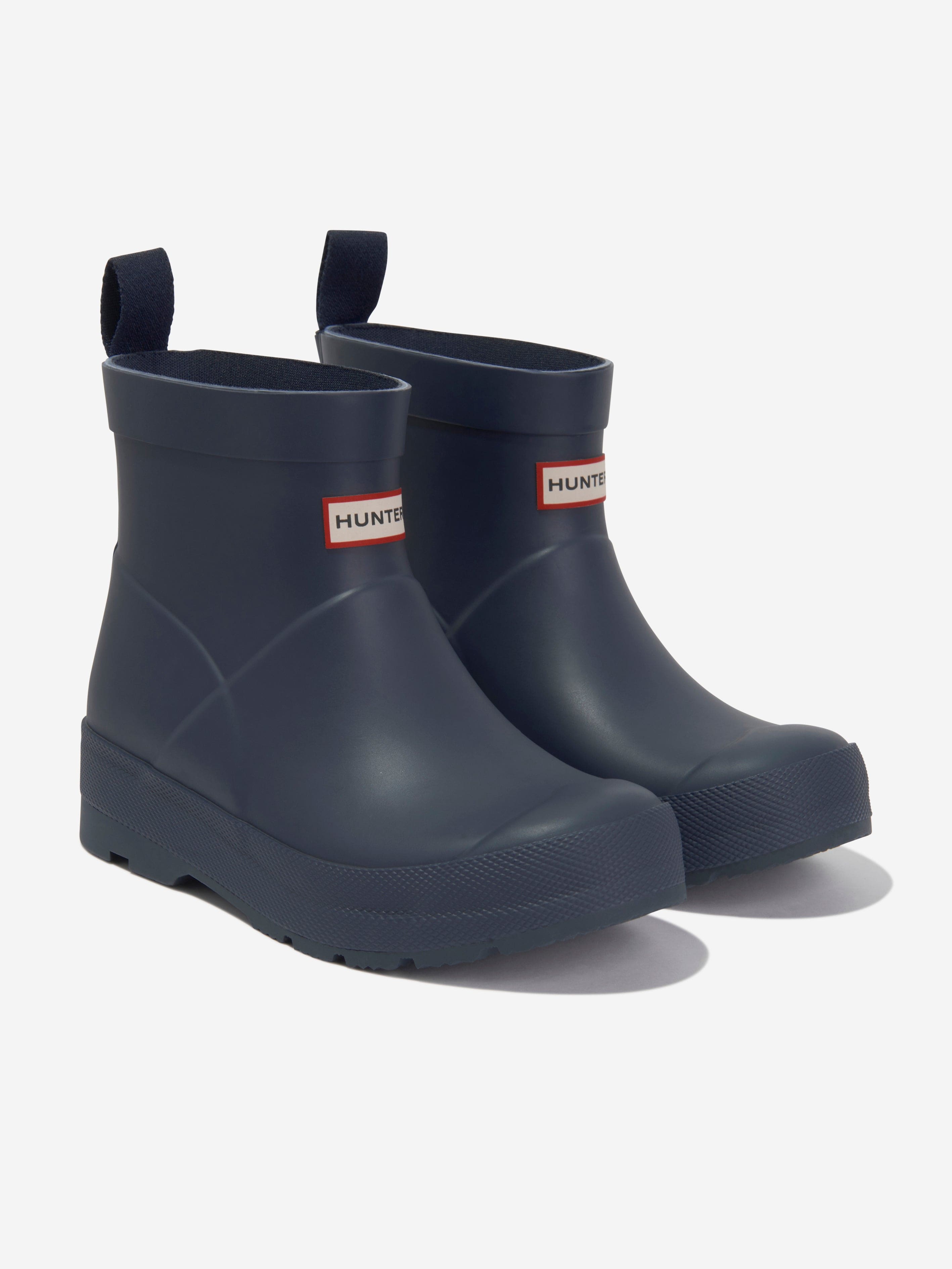 Hunter Kids Play Wellington Boots in Blue