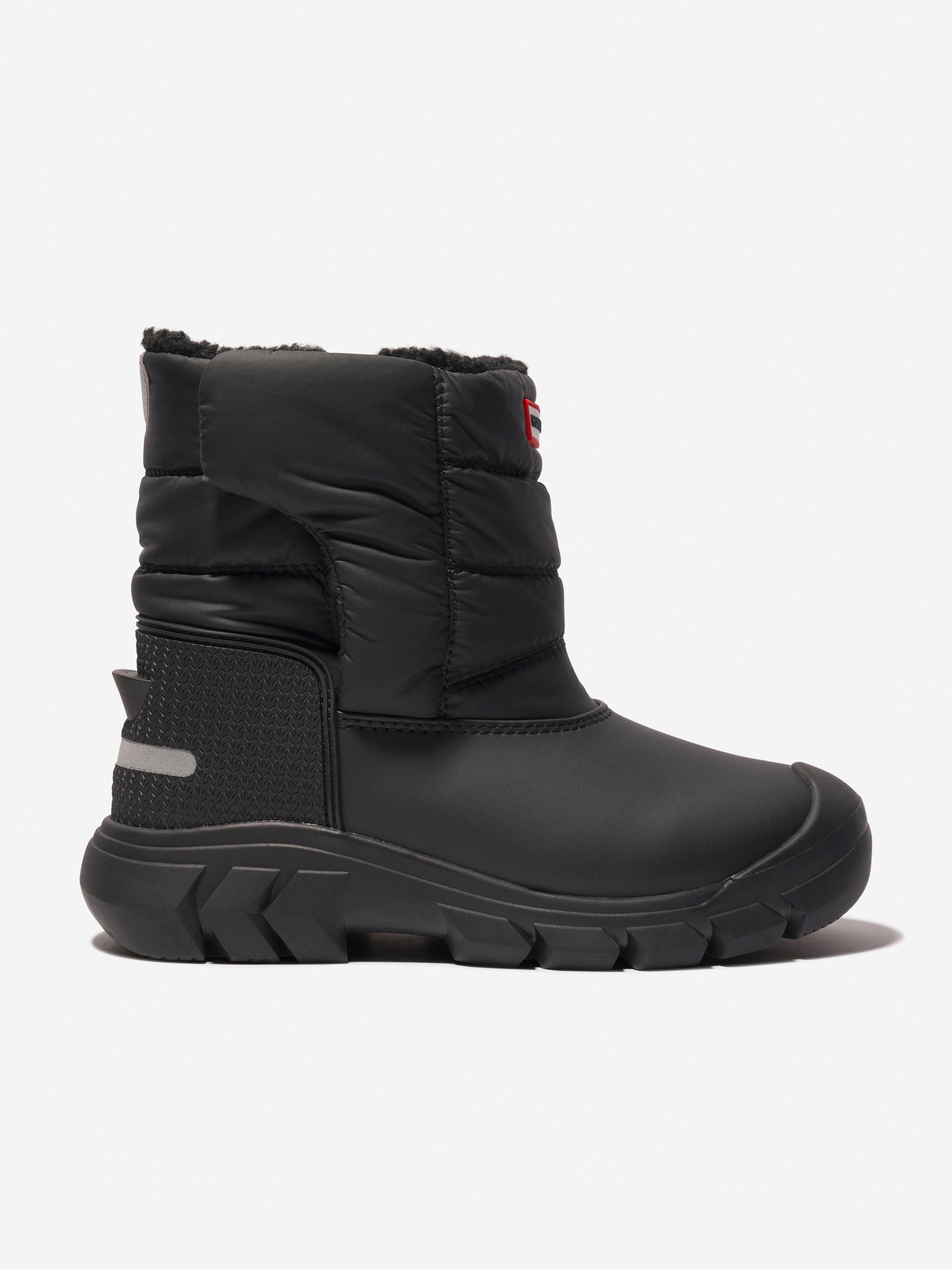 Hunter Kids Intrepid Snow Boots in Black