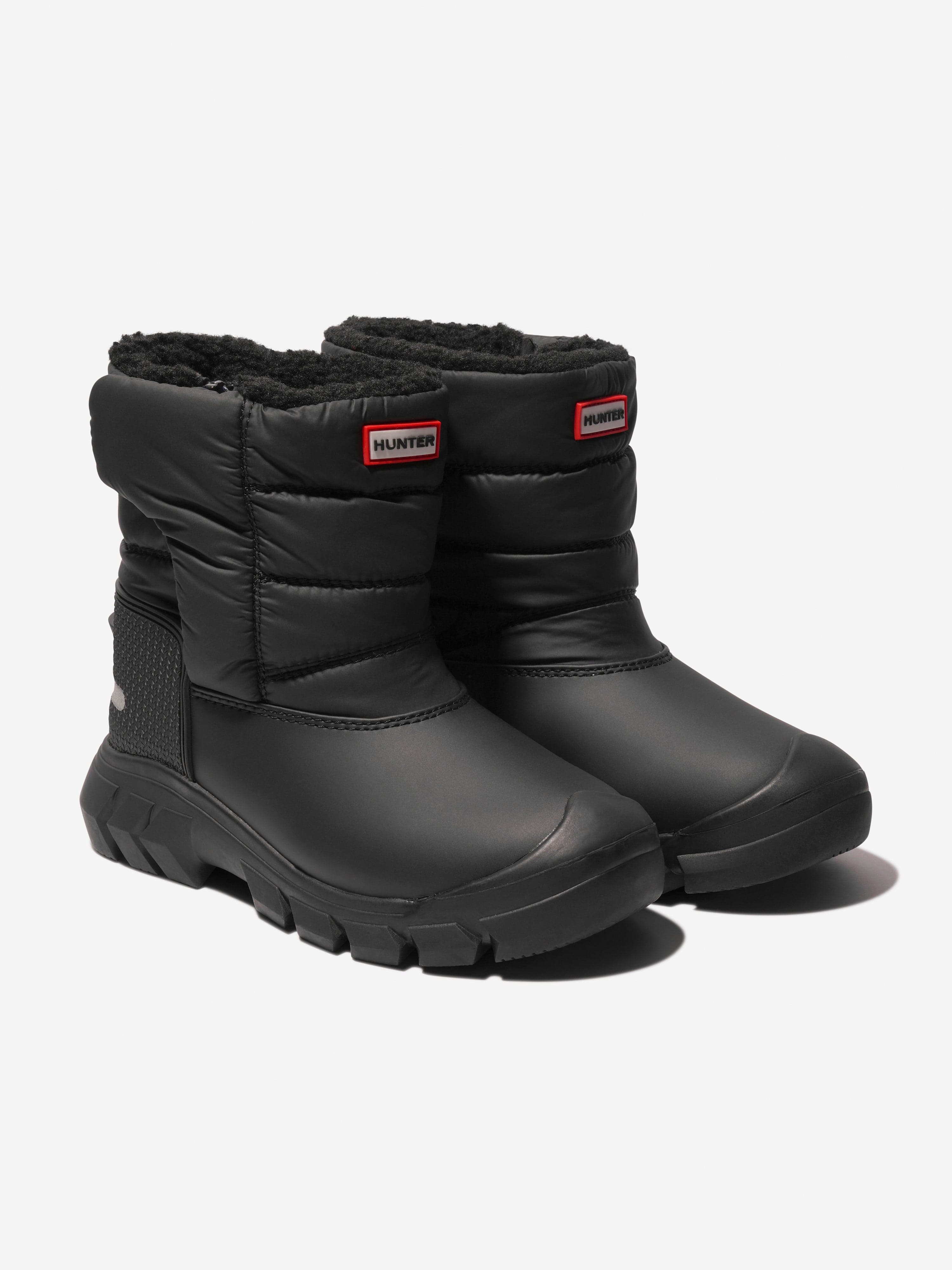 Hunter Kids Intrepid Snow Boots in Black