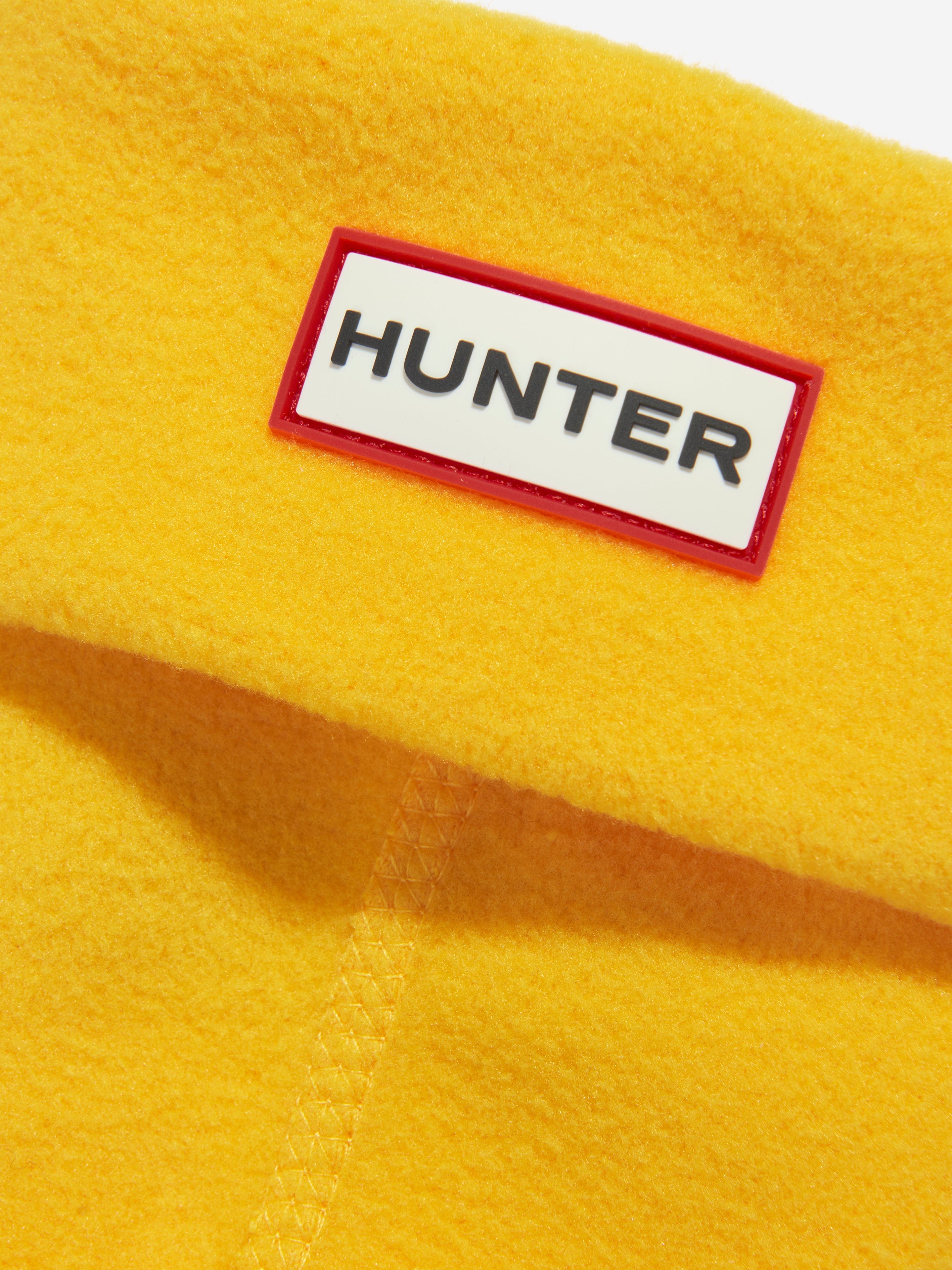 Hunter Kids Recycled Fleece Boot Socks in Yellow