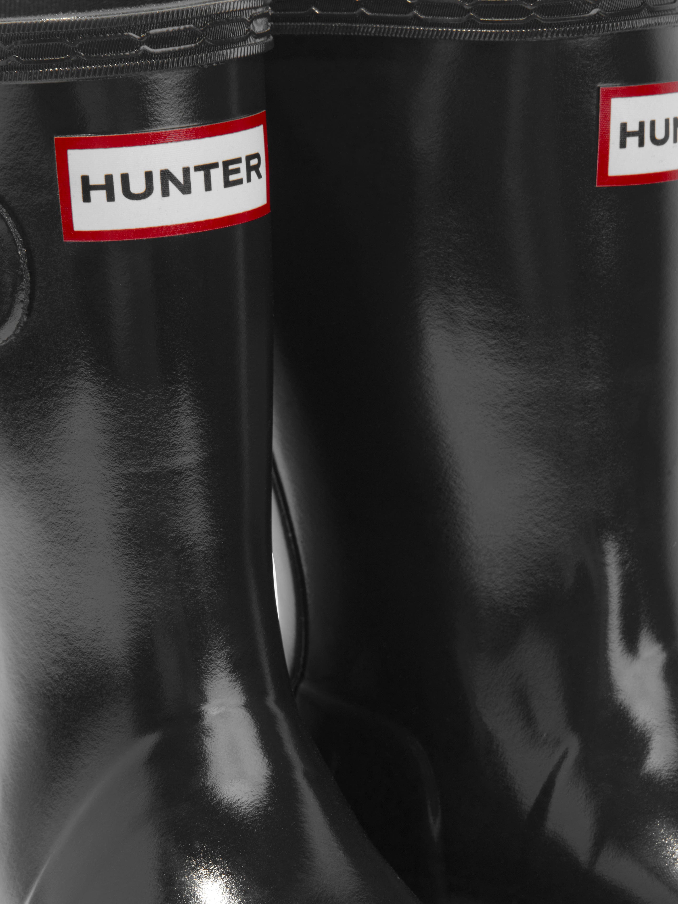 Hunter Kids Original Gloss Wellington Boots in Black