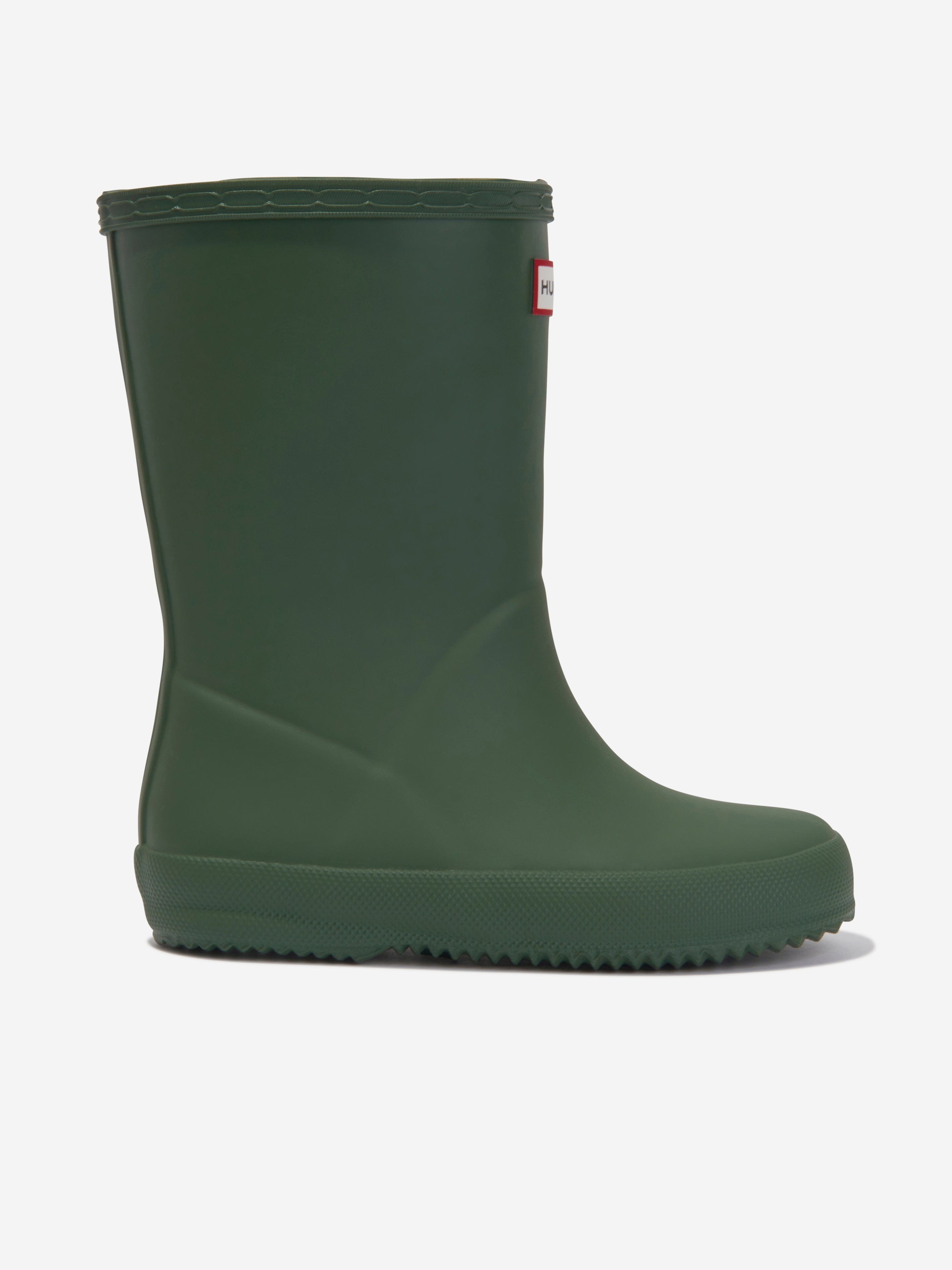 Hunter Kids Original First Classic Wellington Boots in Green