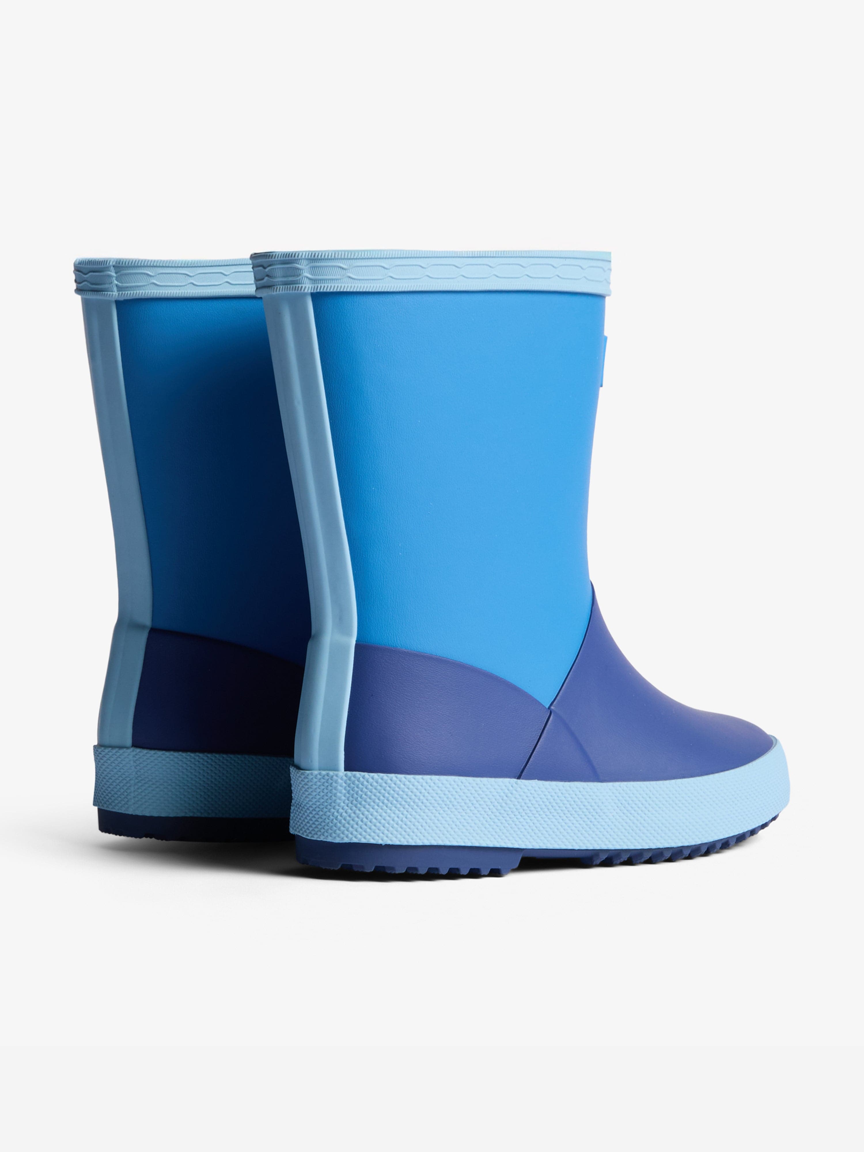 Hunter Kids First Colour Block Insulated Boots in Blue
