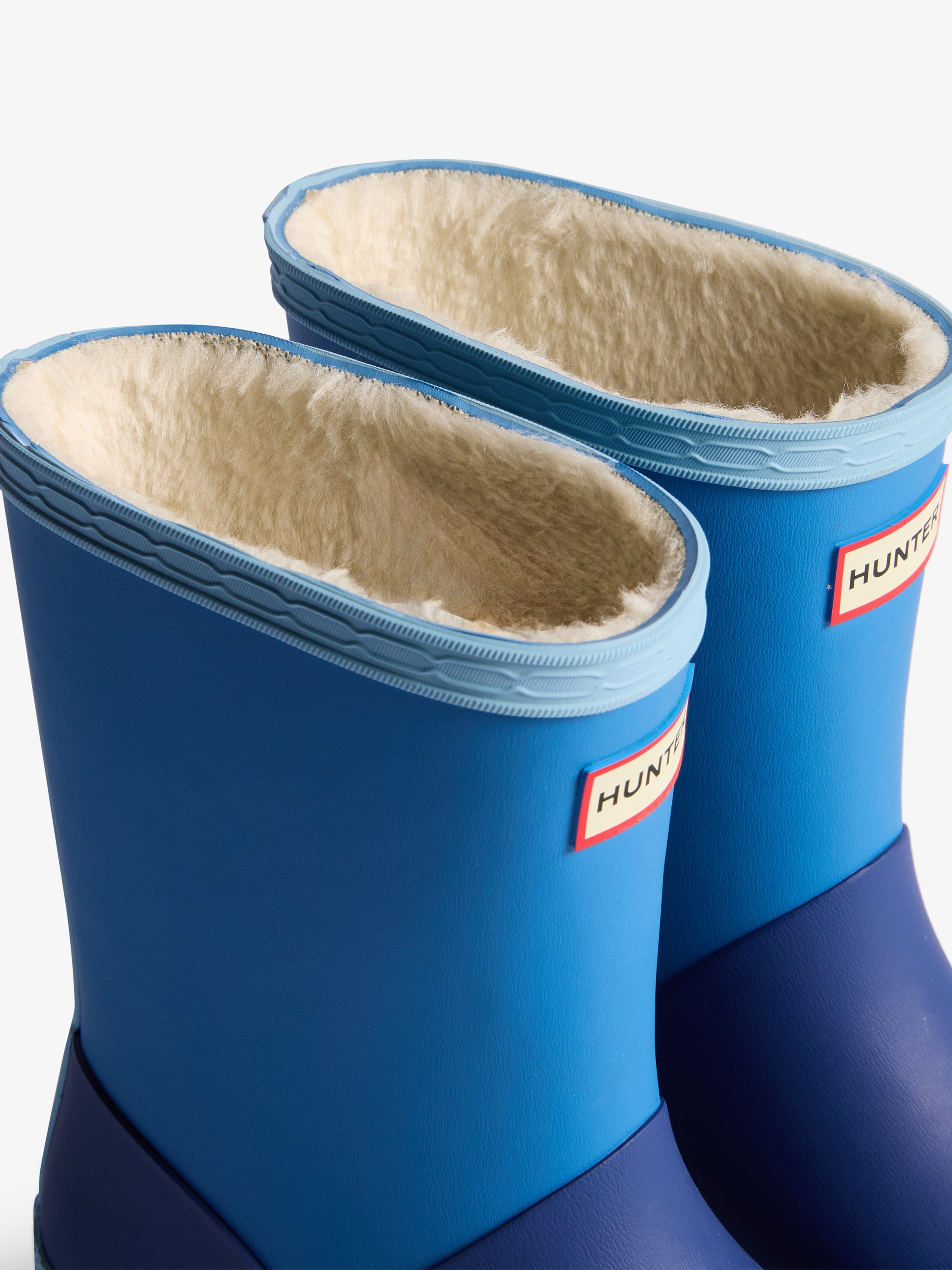 Hunter Kids First Colour Block Insulated Boots in Blue