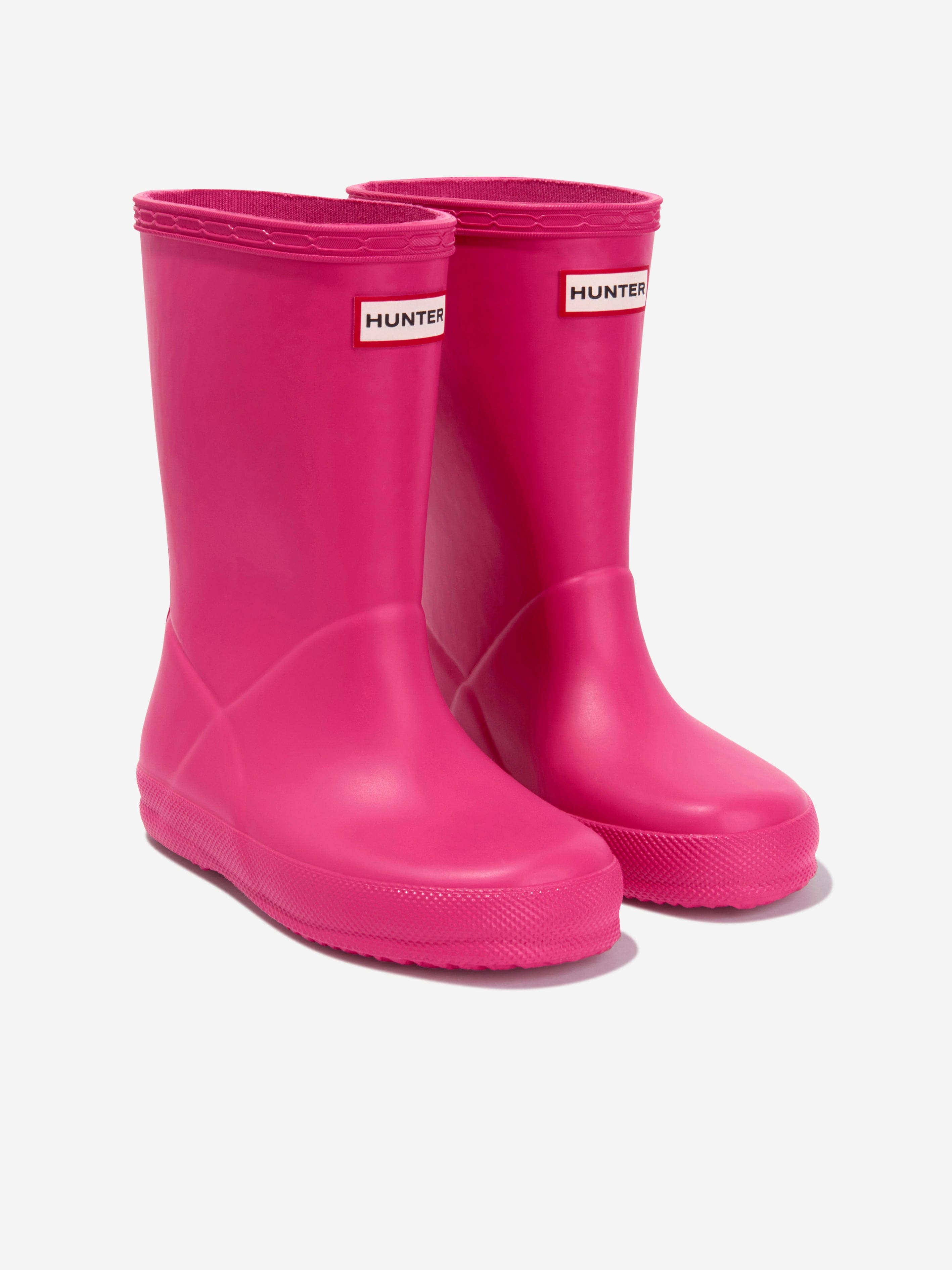 Hunter Girls Original First Classic Wellington Boots in Pink