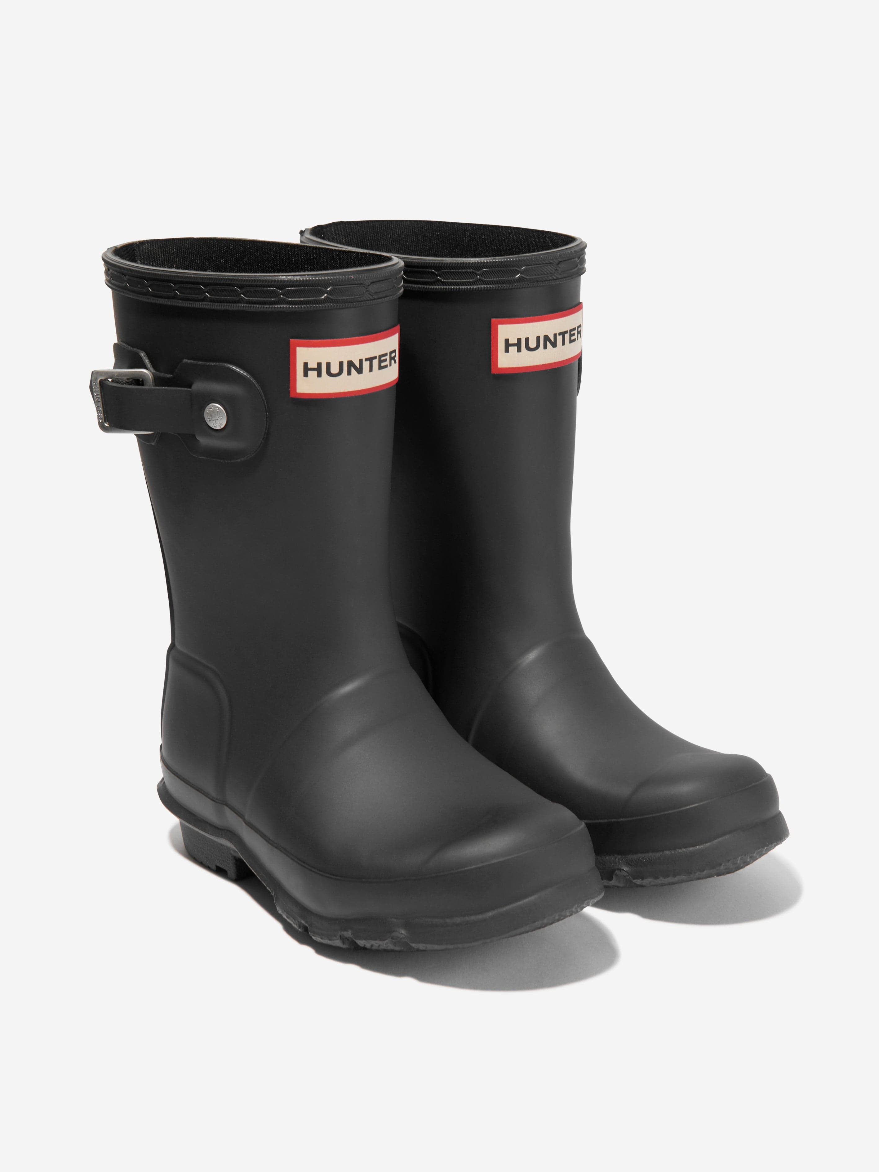 Hunter Kids Original Wellington Boots in Black