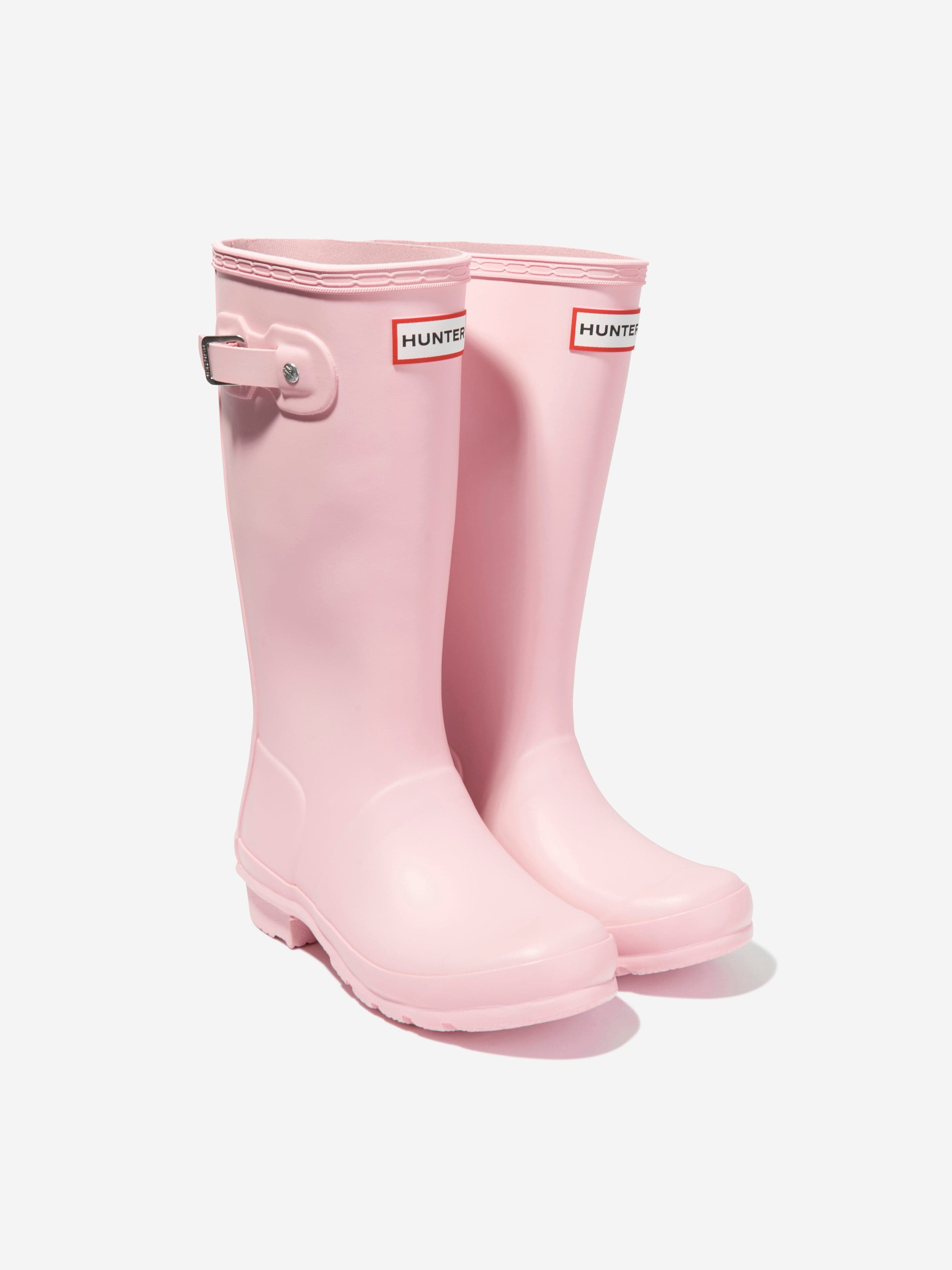 Hunter Girls Original Wellington Boots in Pink