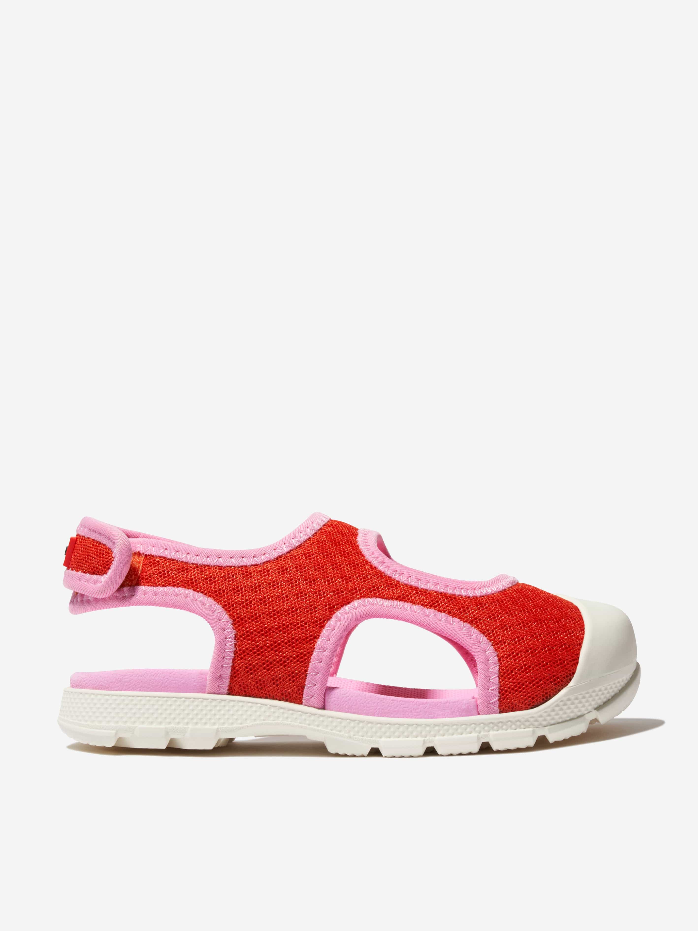 Hunter Kids Travel Sandals in Red