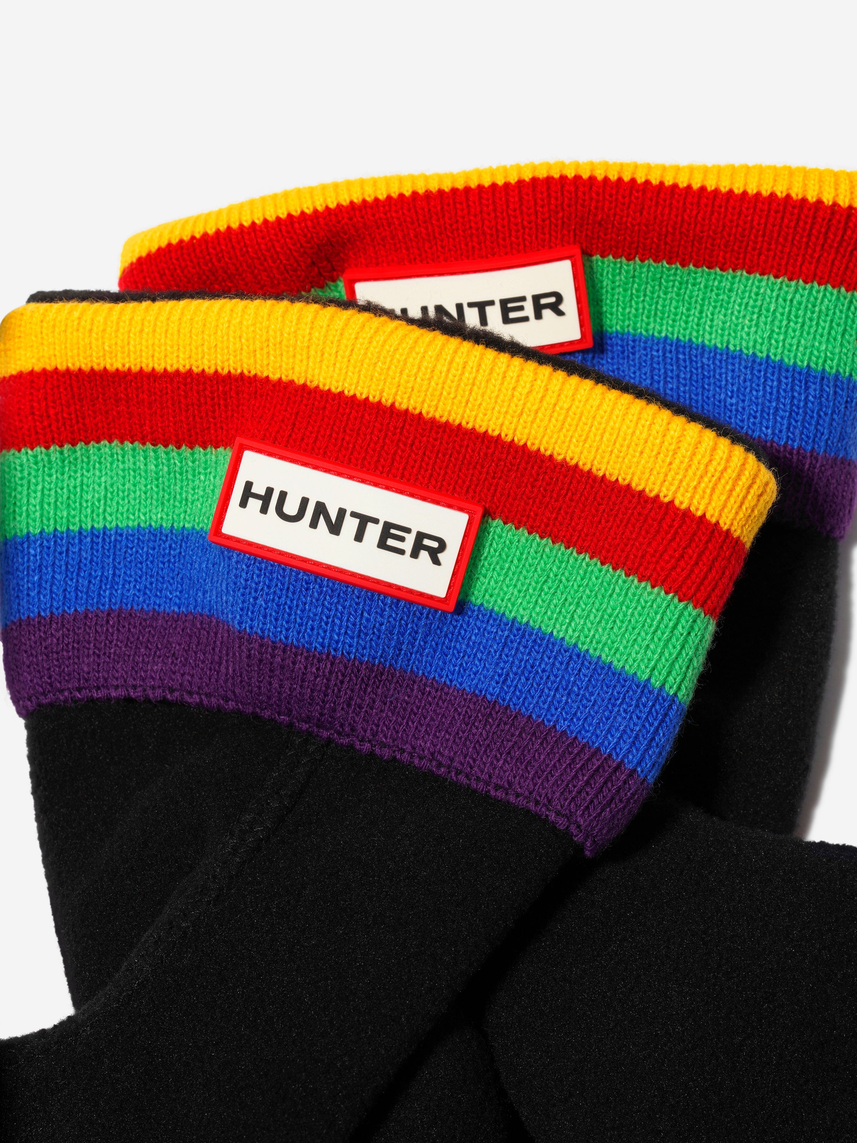 Hunter Kids Recycled Rainbow Stripe Boot Socks