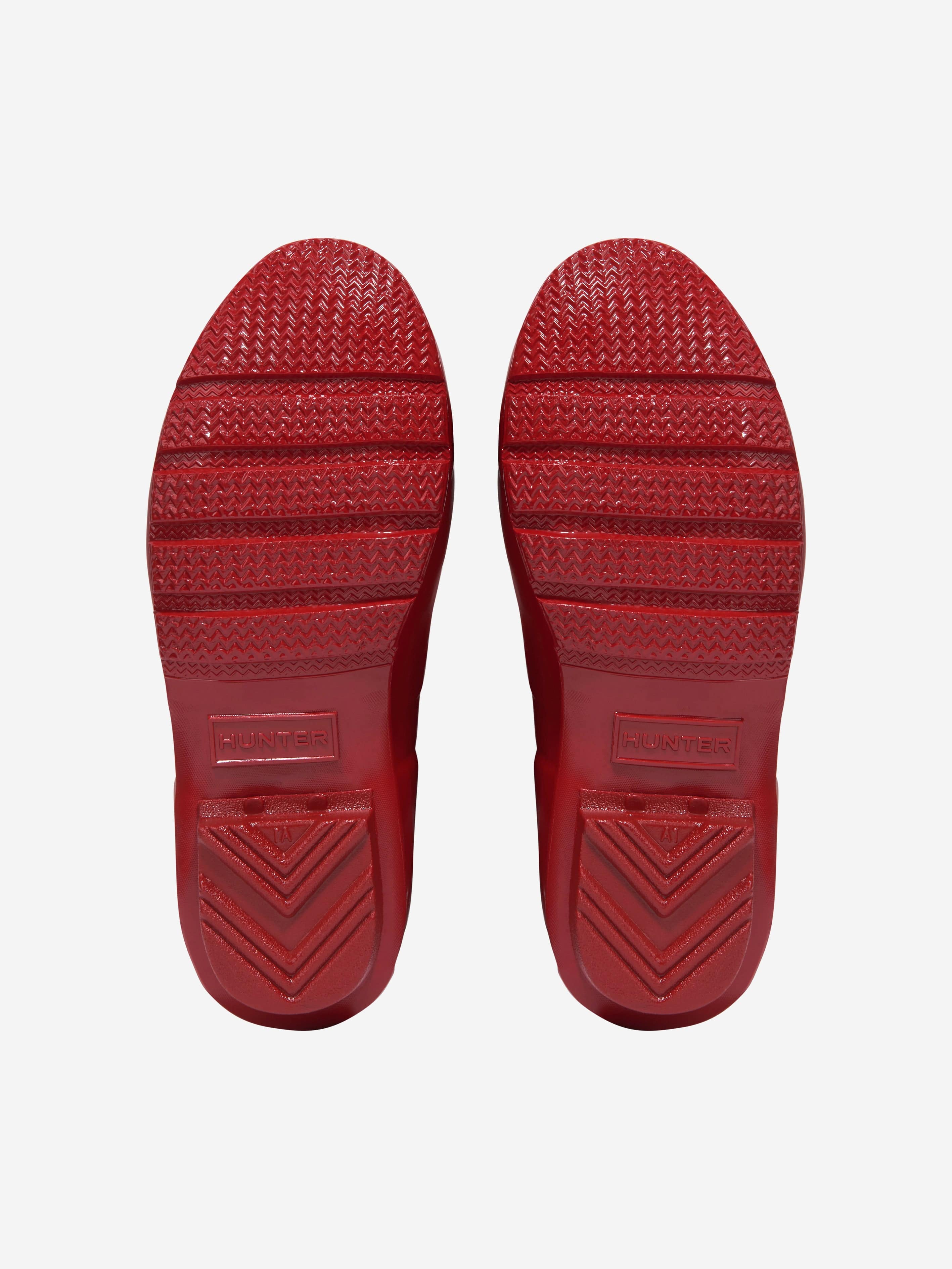 Hunter Kids Original Gloss Wellington Boots in Red