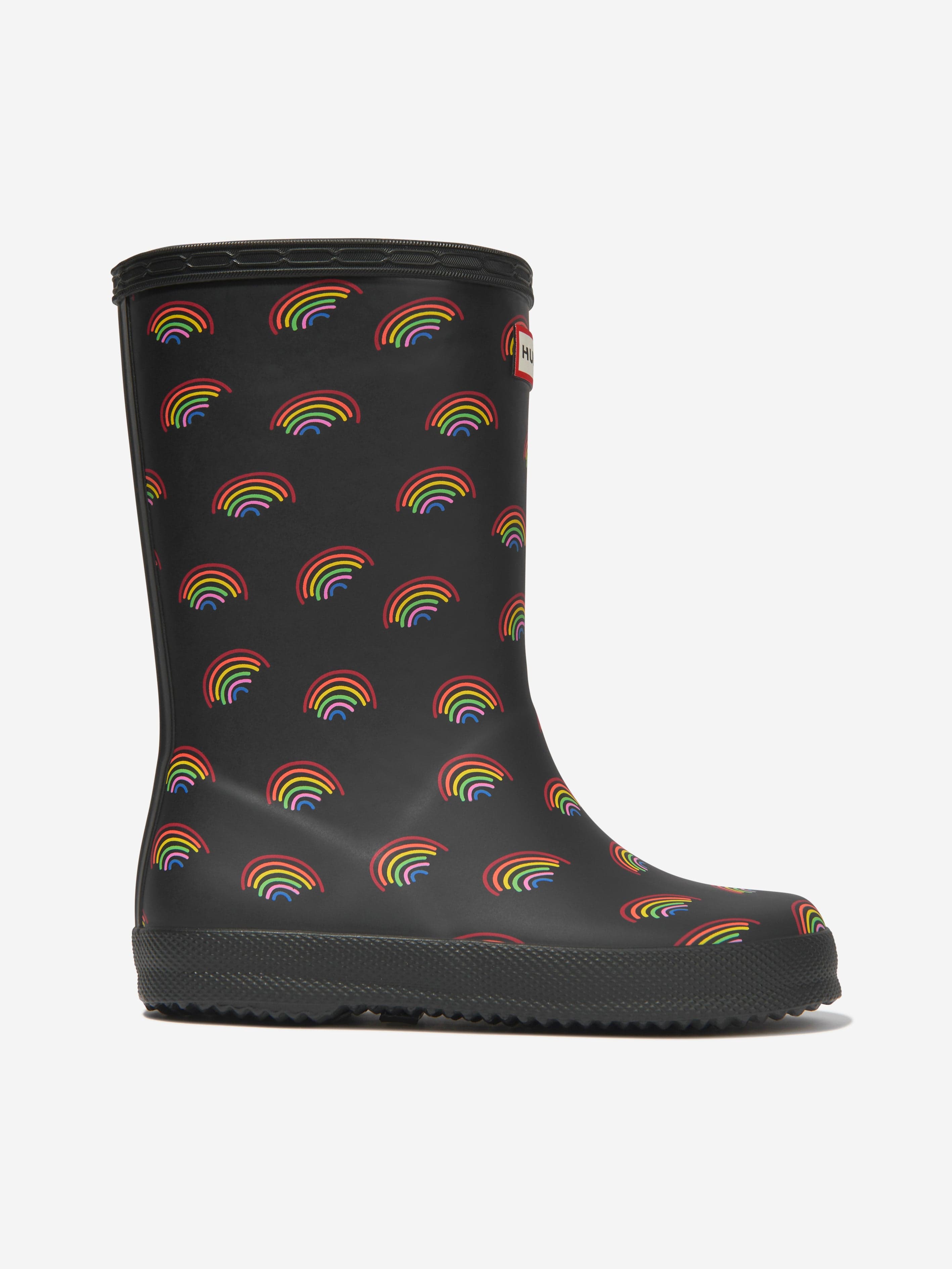 Hunter Kids First Classic Mini Rainbow Print Wellies