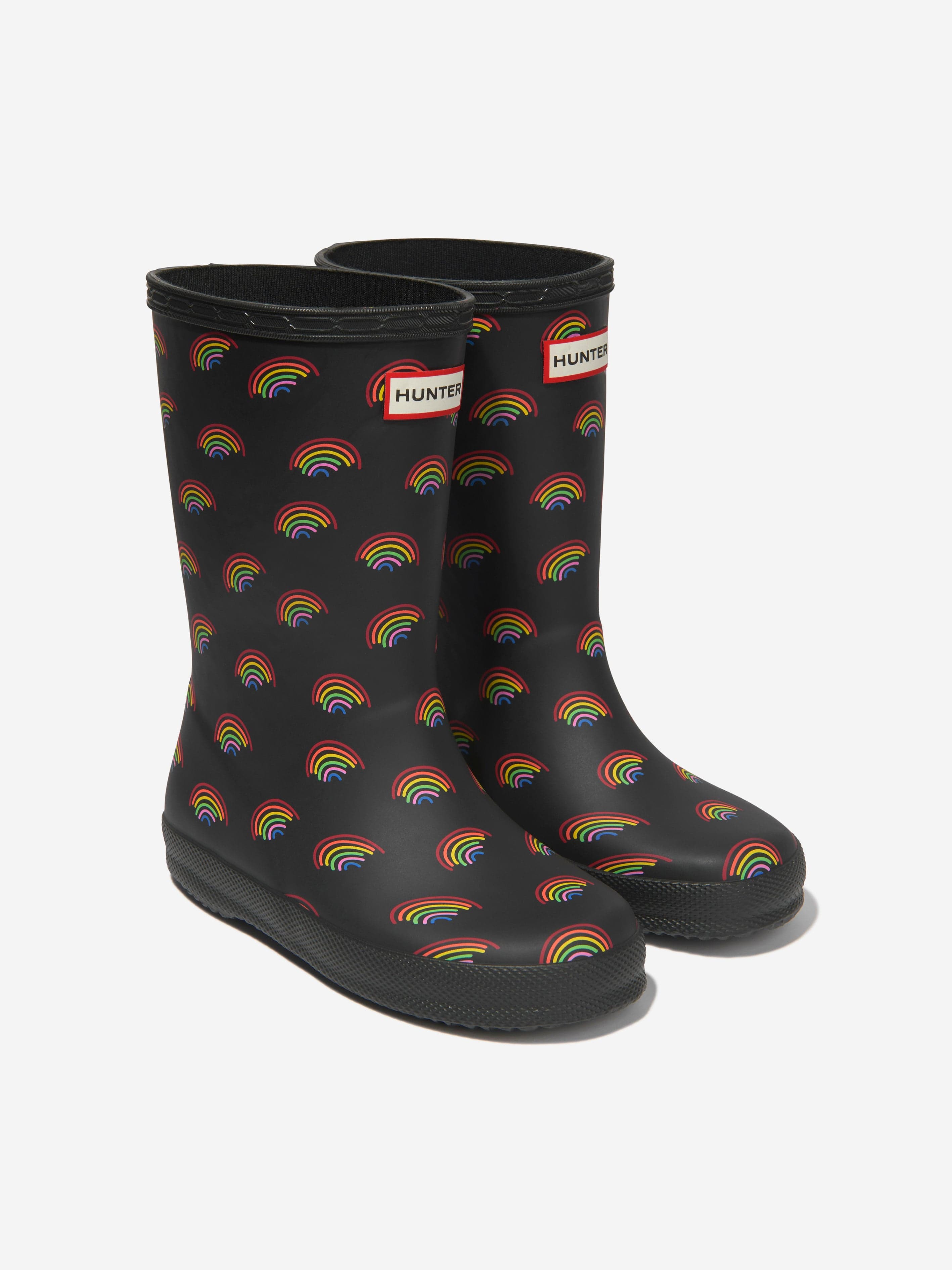 Hunter Kids First Classic Mini Rainbow Print Wellies