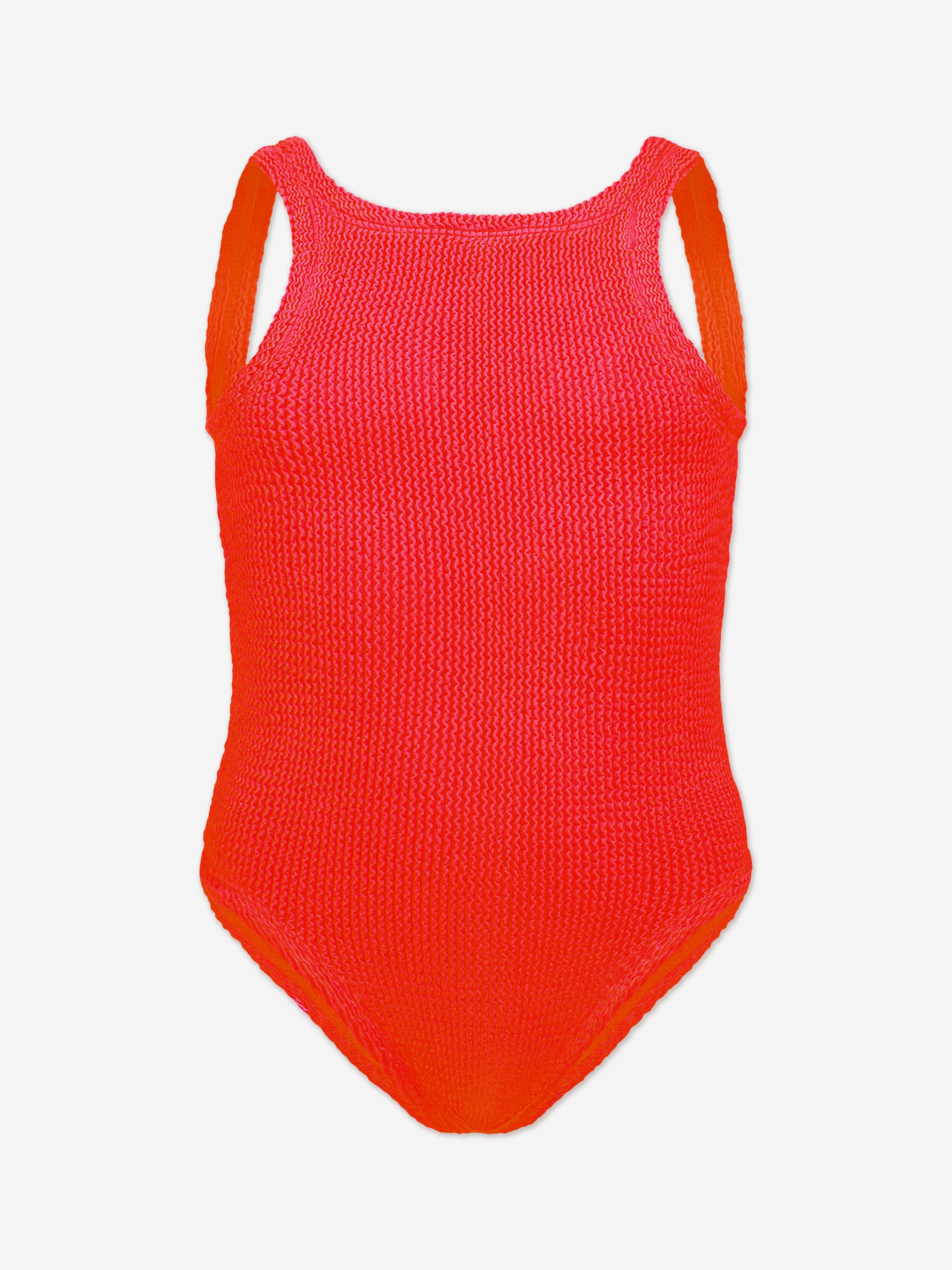 HUNZA G Girls Classic Swimsuit in Red