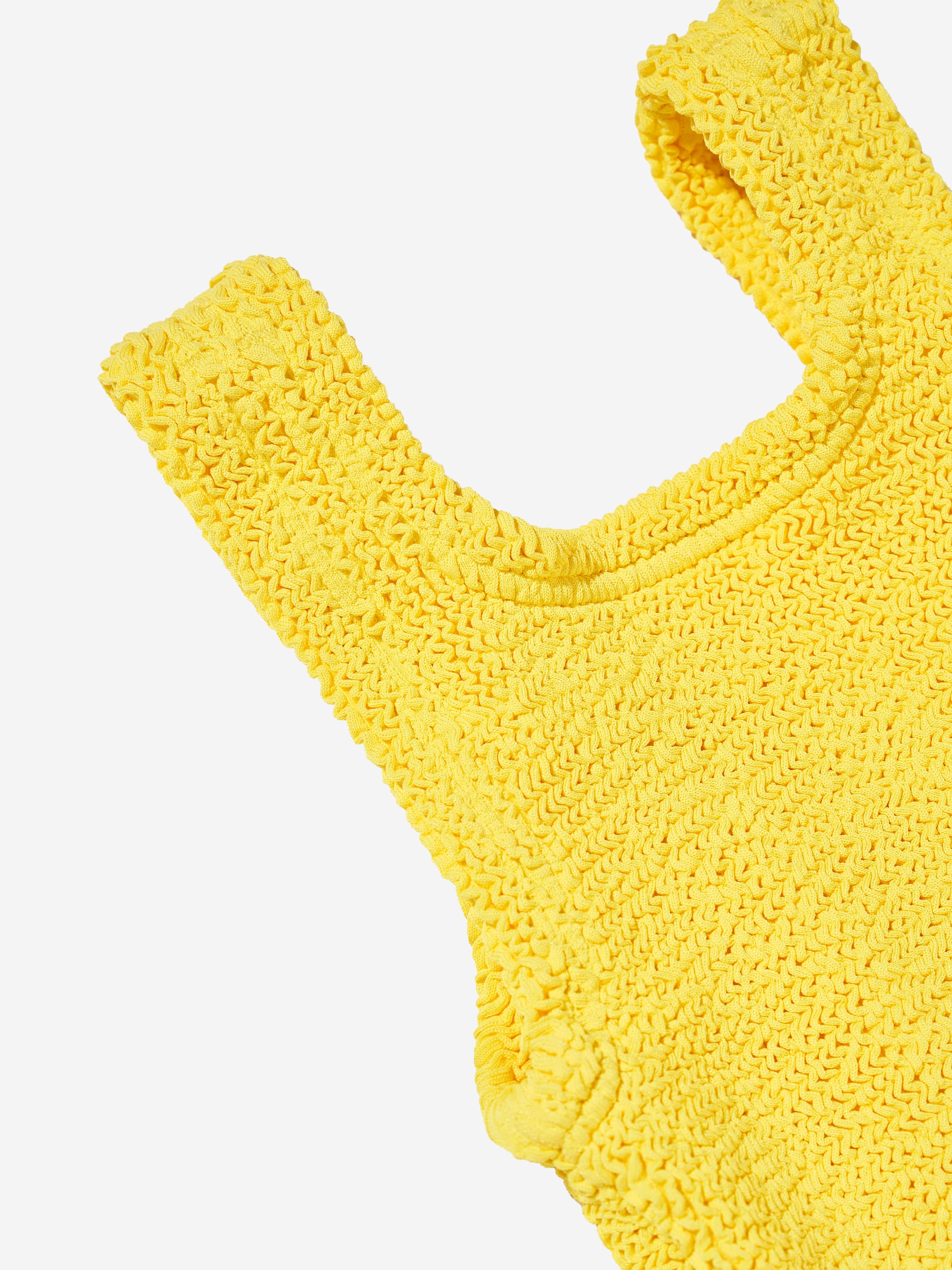 HUNZA G Girls Denise Swimsuit in Yellow