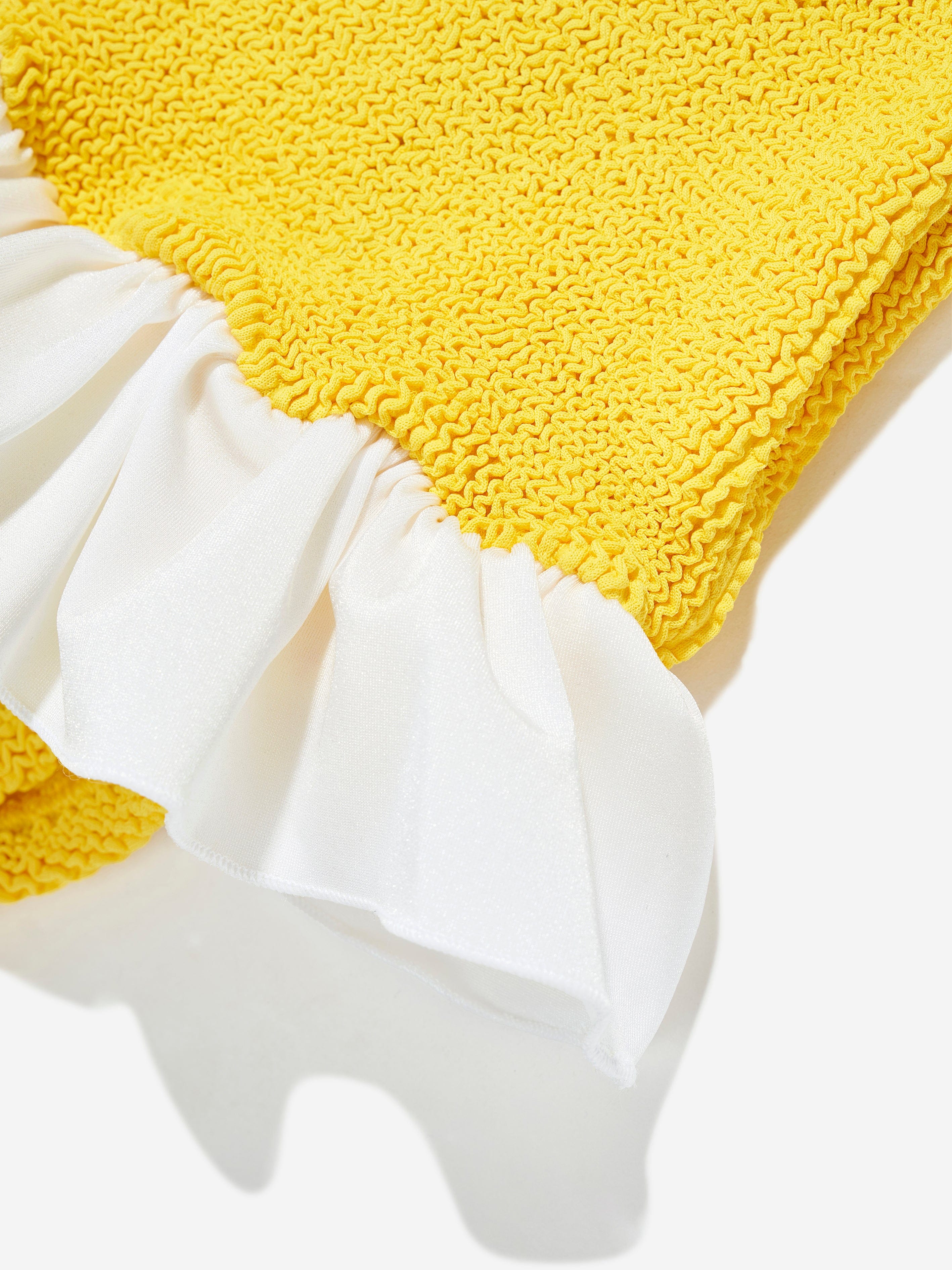 HUNZA G Girls Denise Swimsuit in Yellow