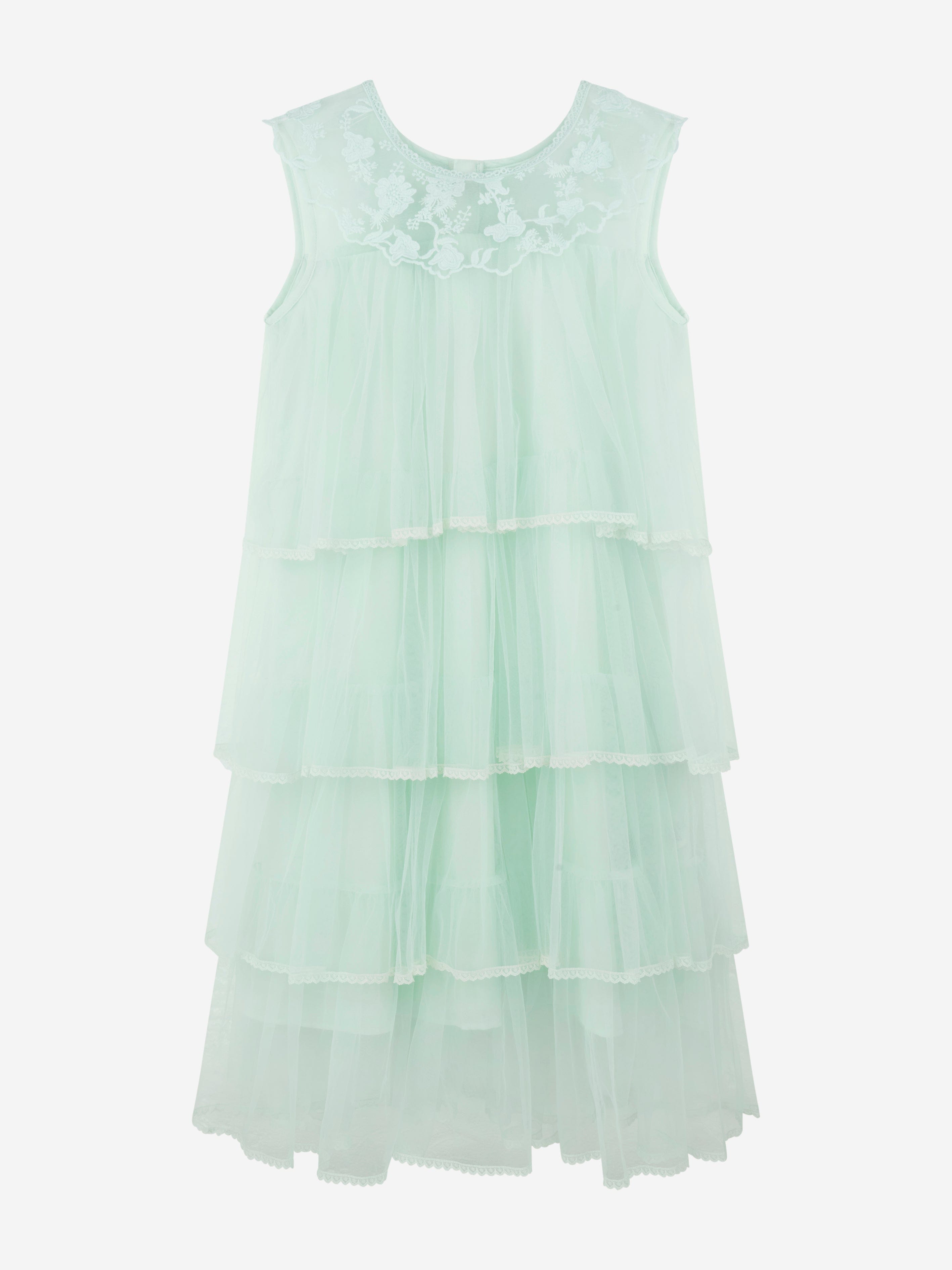 iAMe Girls Party Dress in in Green