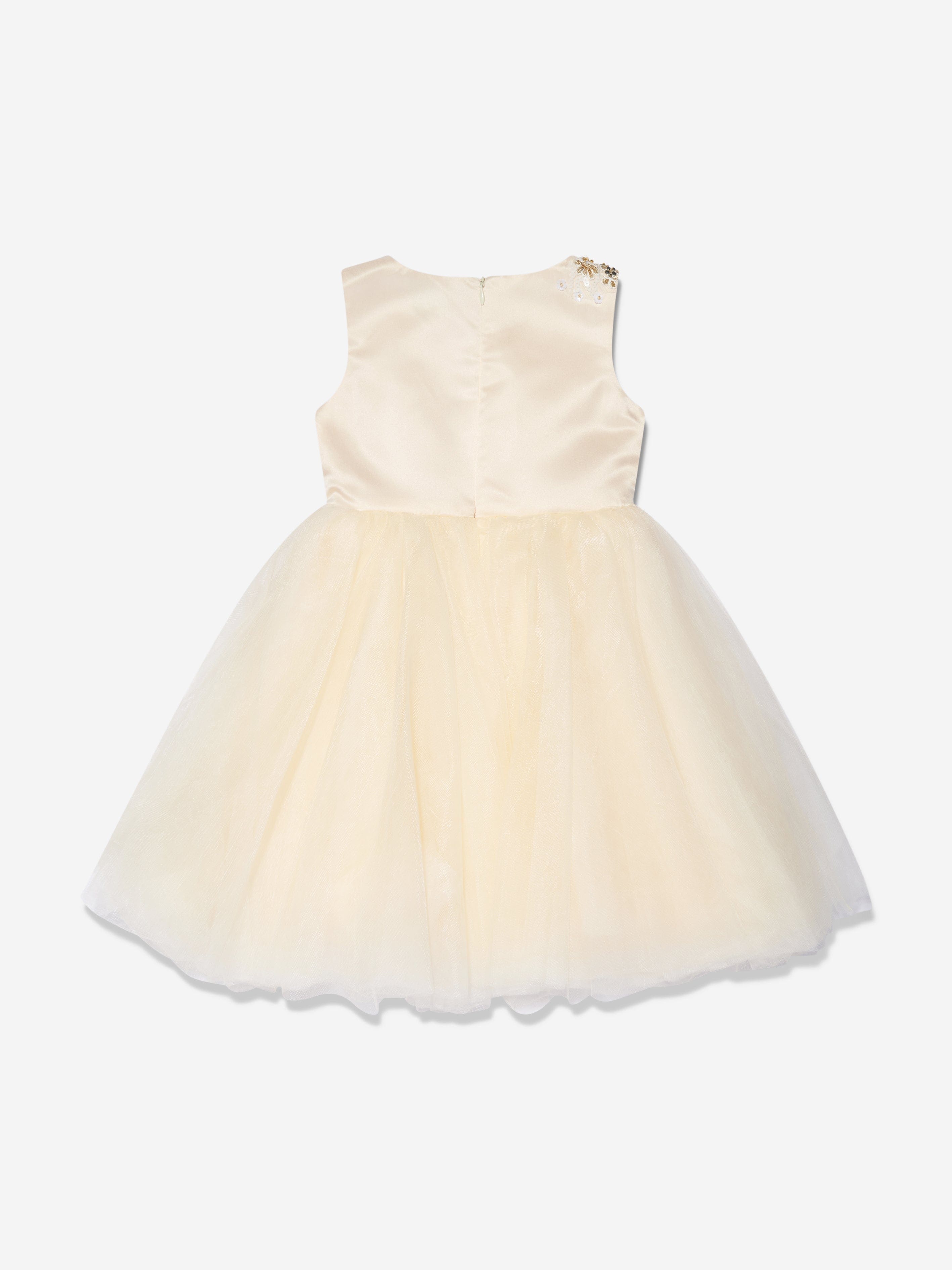 iAMe Girls Tulle Dress in Cream