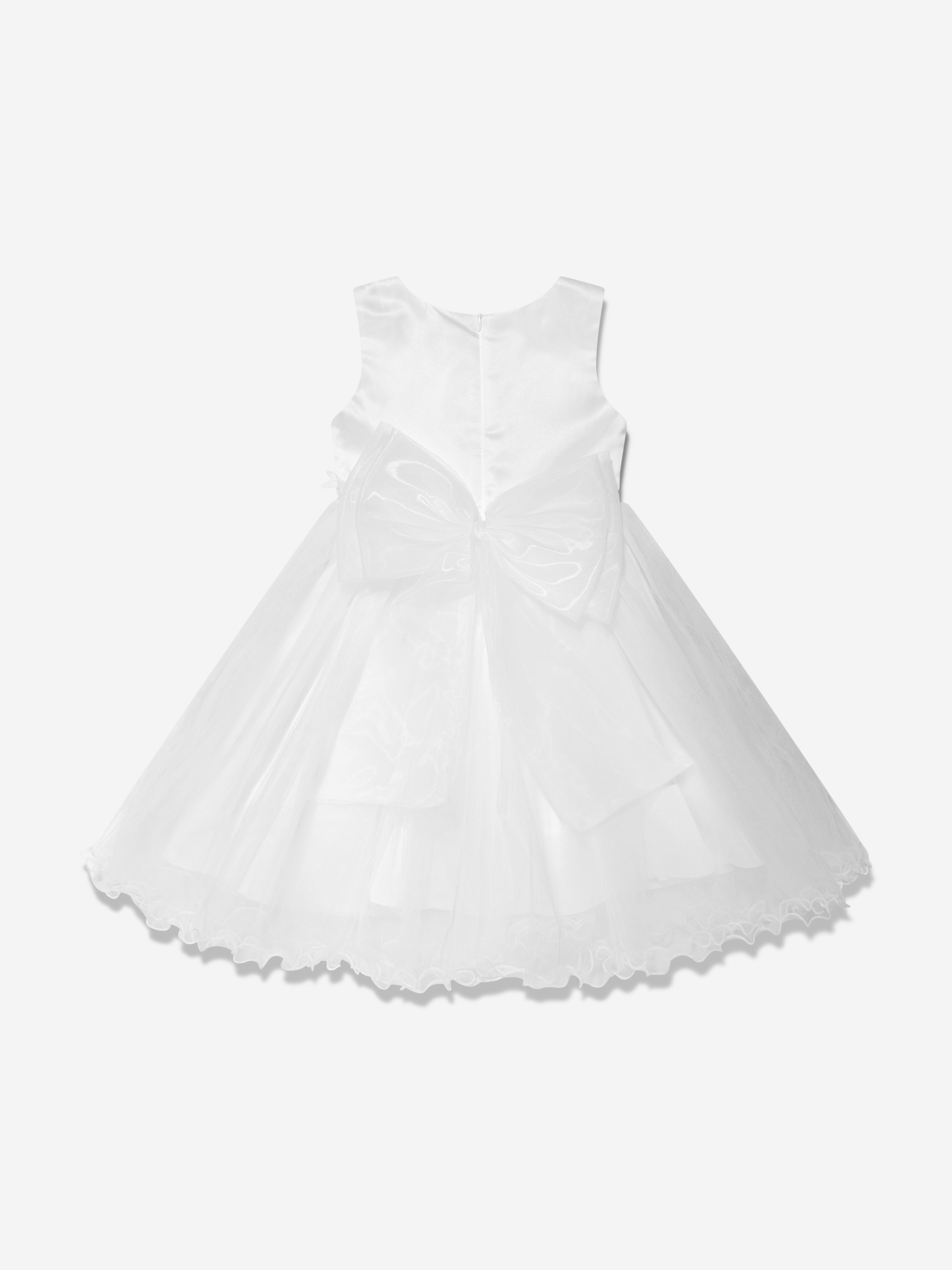 iAMe Girls Tulle Dress in White