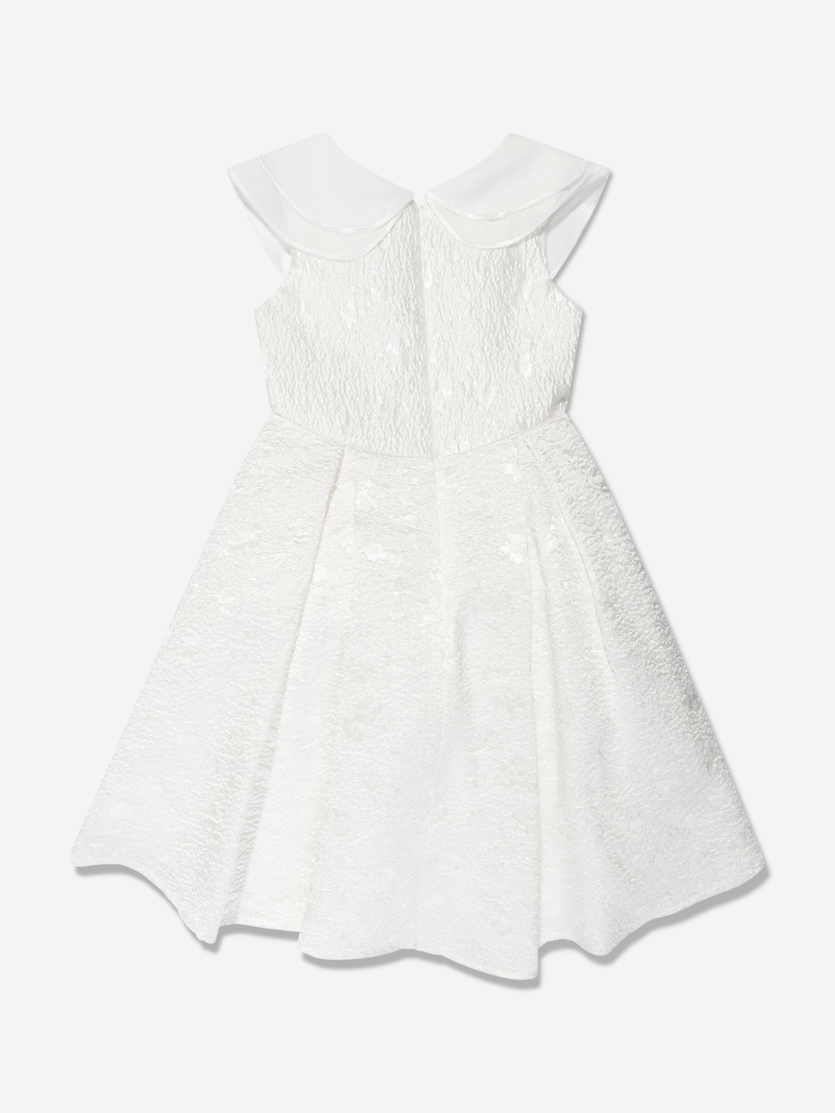 iAMe Girls A Line Dress in White