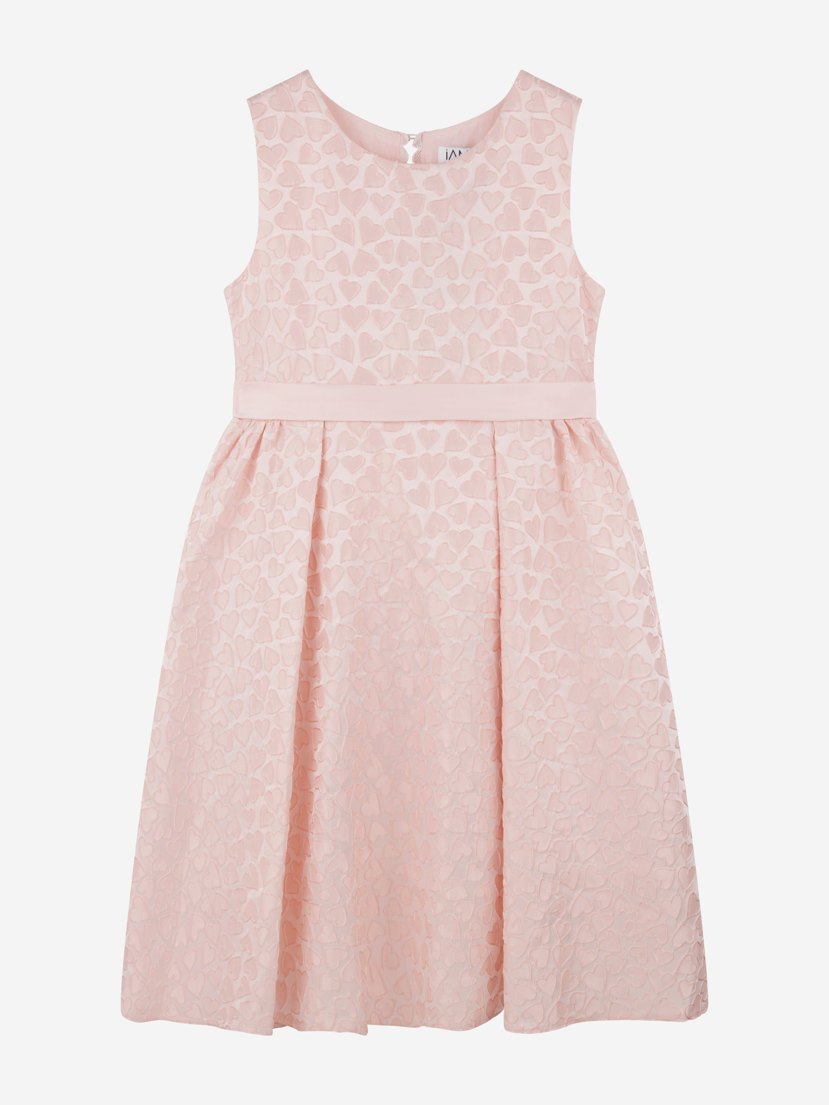 iAMe Girls Hearts Embossed Dress in Pink