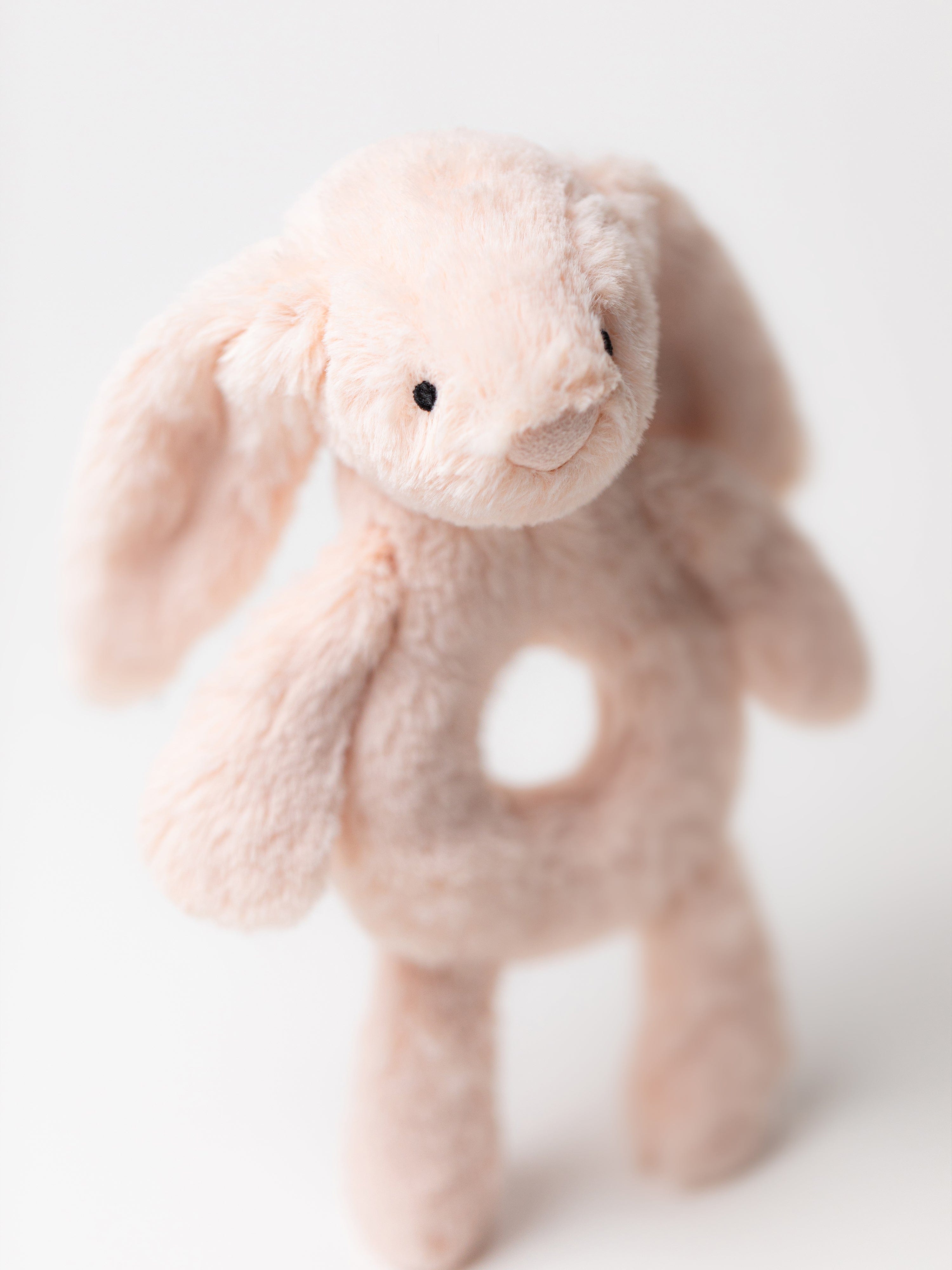 Bashful Blush Bunny Ring Rattle in Pink (18 CM)